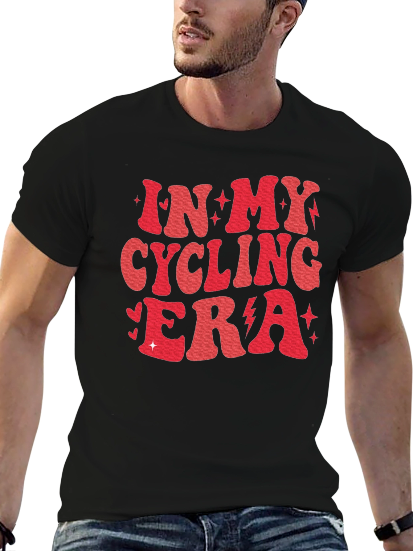 Black In My Cycling Era Black T-Shirt view 6