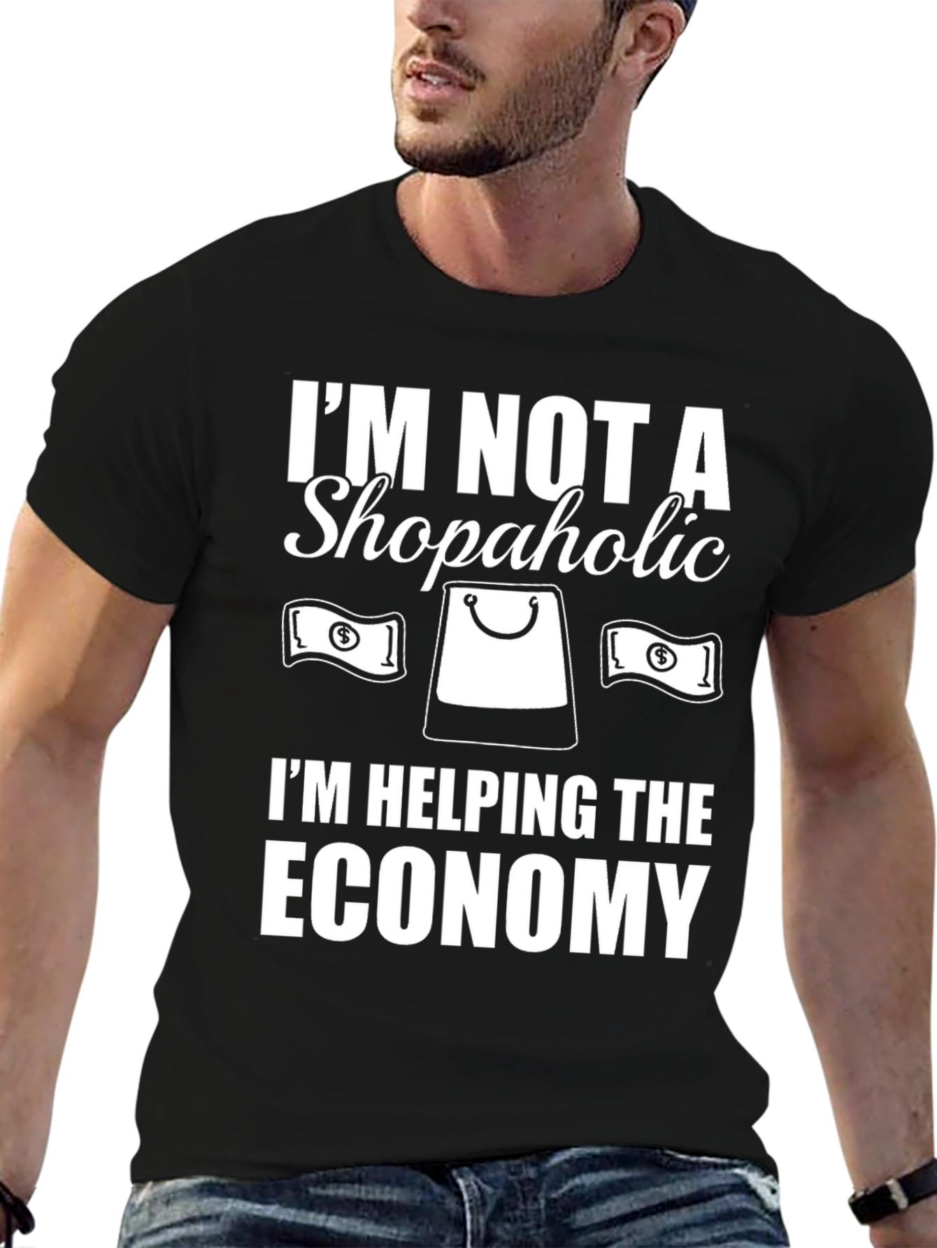 Funny Shopaholic Economy T-Shirt - 6