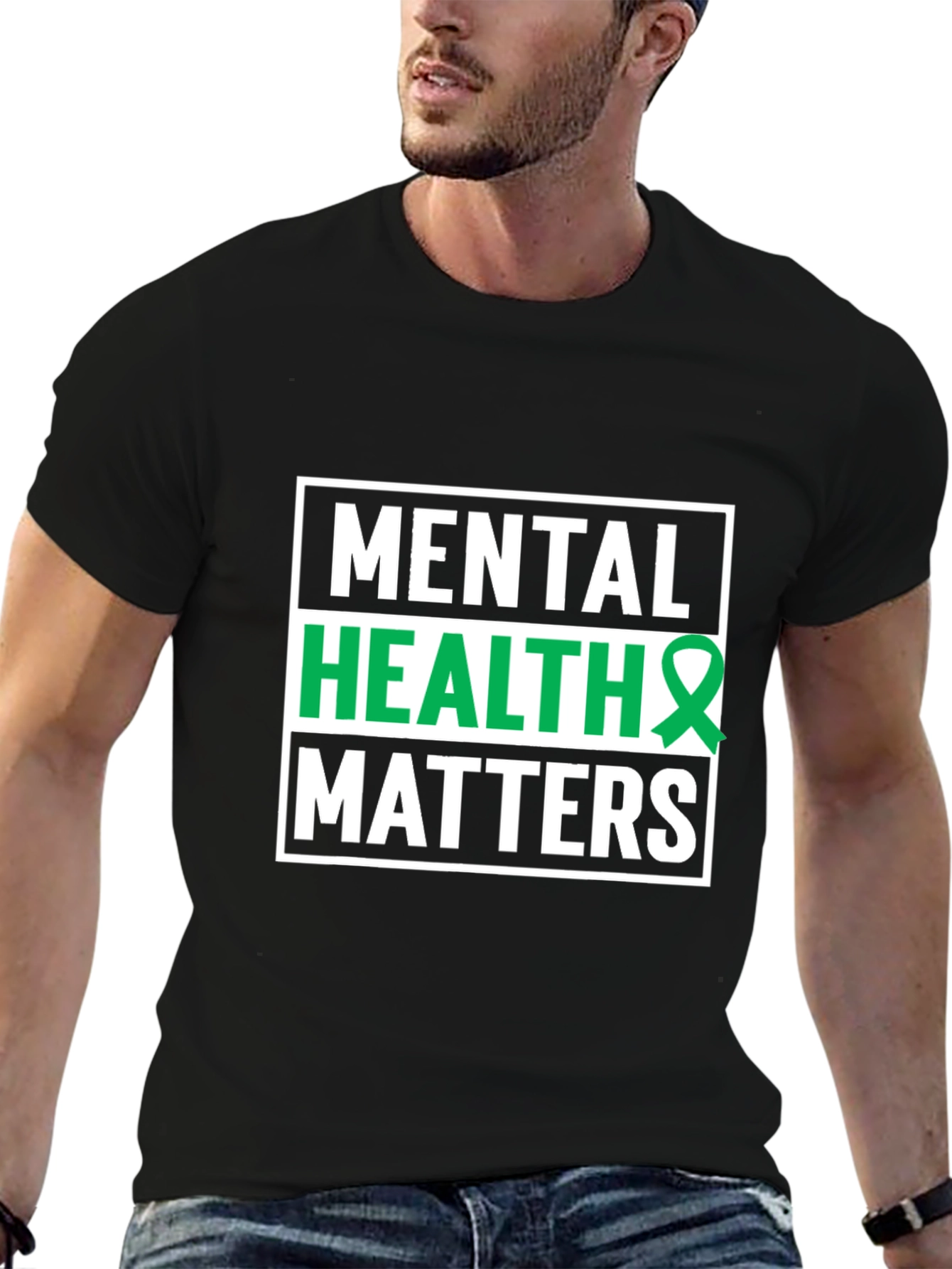 Black Mental Health Matters T-Shirt - Awareness Support Tee view 6
