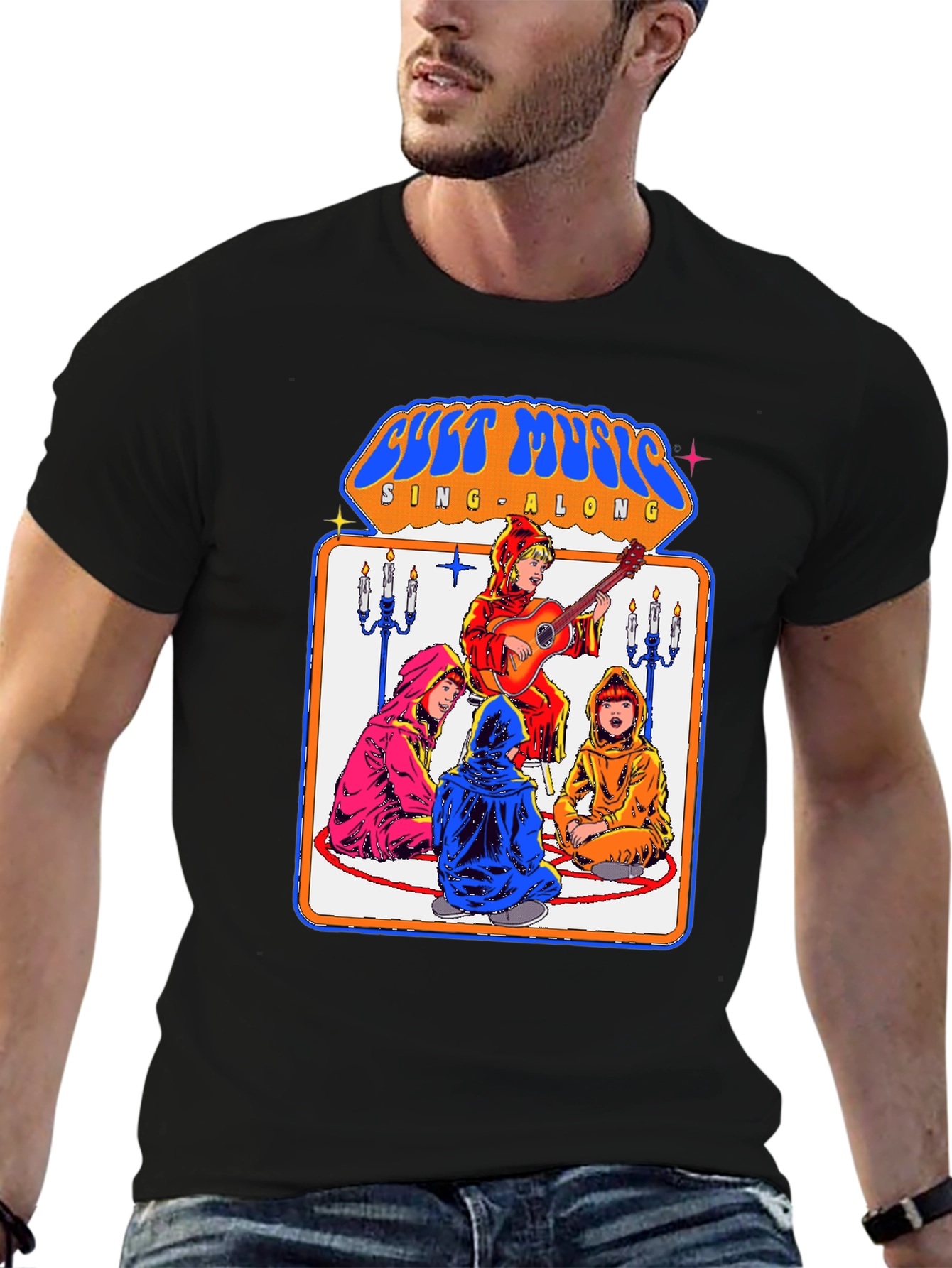Black Cult Music Sing-Along Graphic Tee view 6