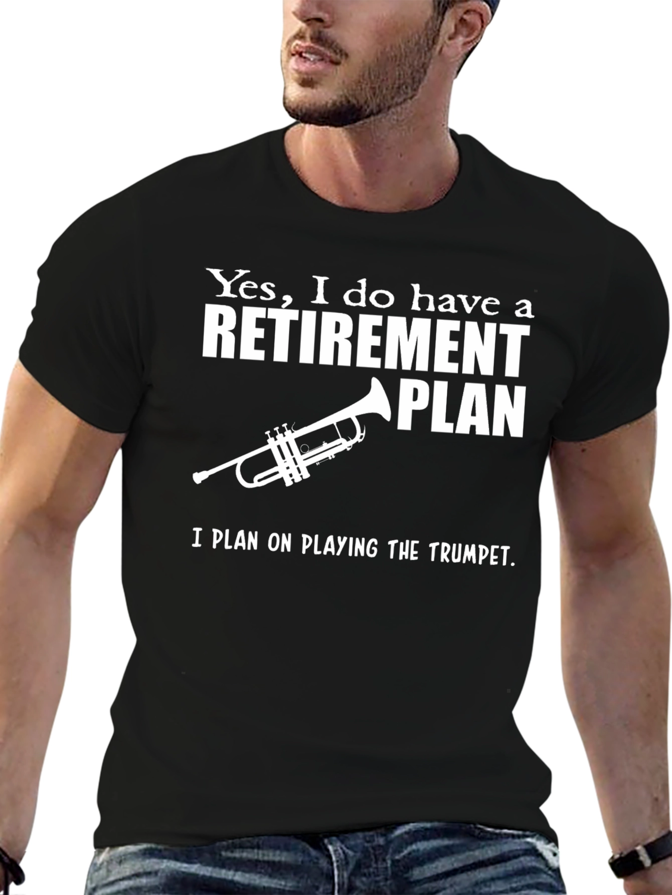 Funny Retirement Plan Trumpet T-Shirt - 6