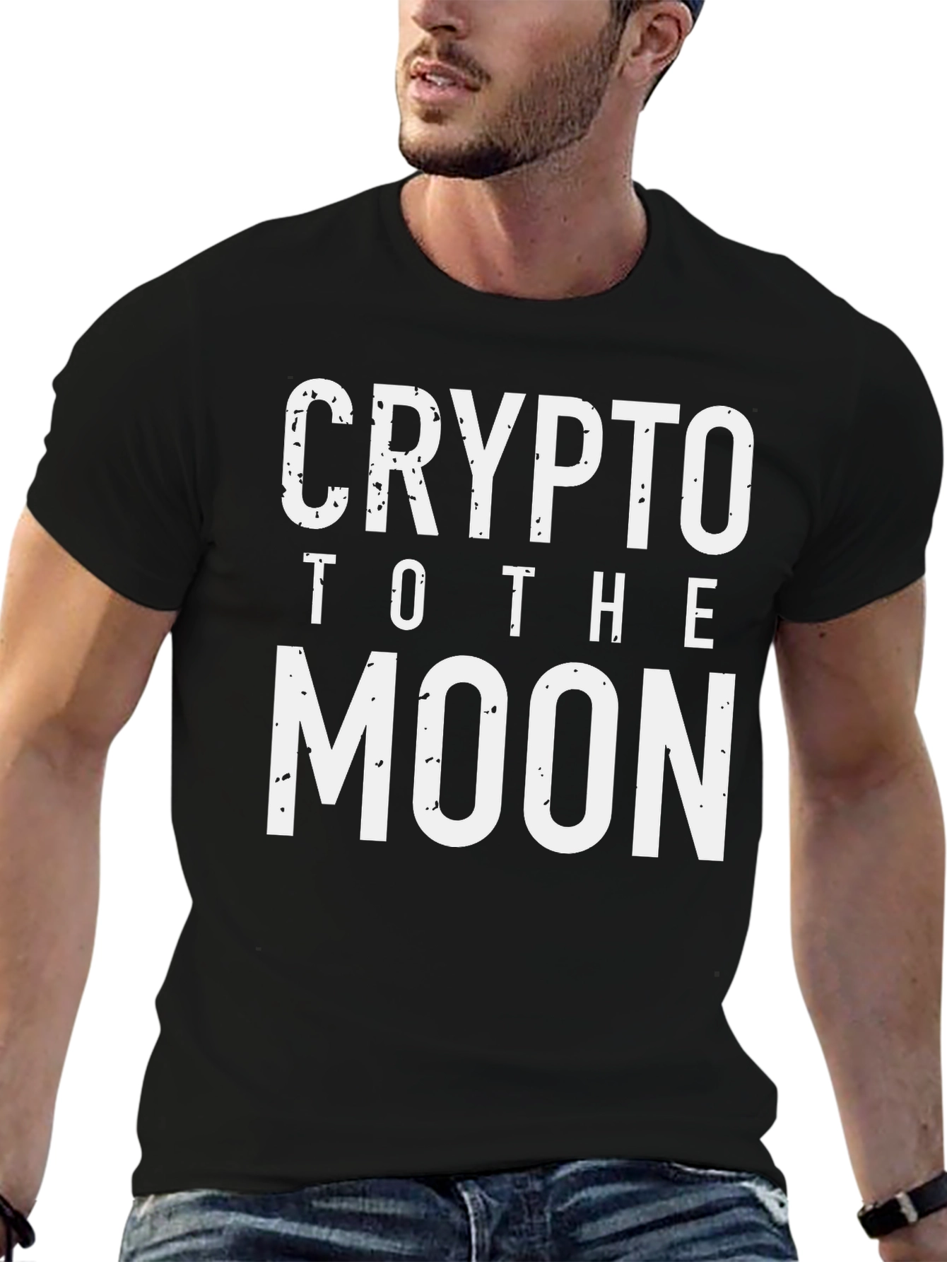 Black Crypto To The Moon Black T-Shirt view 6