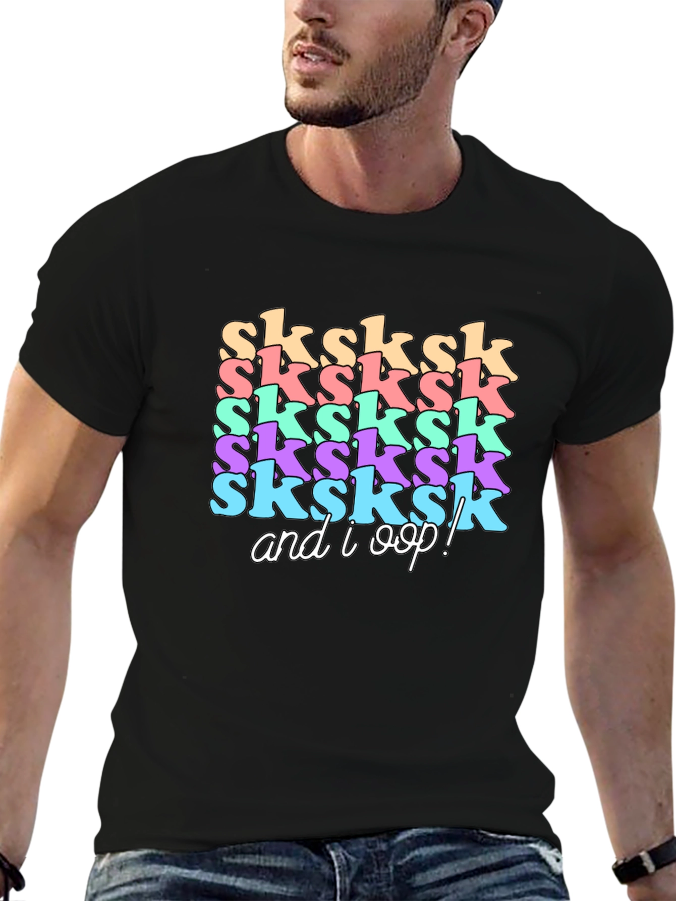 Black SkSkSk and I Oop!  Graphic T-Shirt  view 6