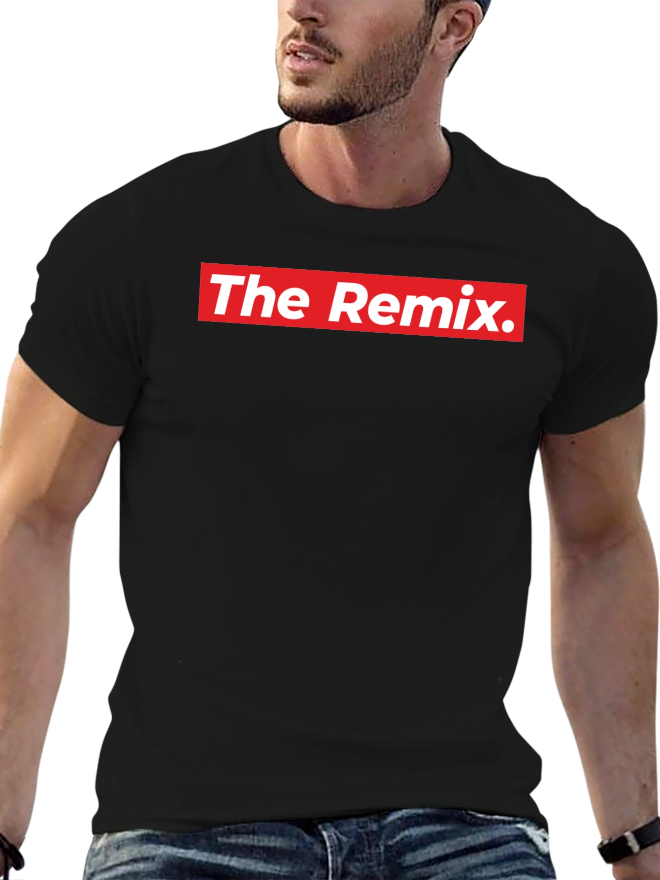 Black The Remix Graphic Tee - Streetwear Fashion view 6