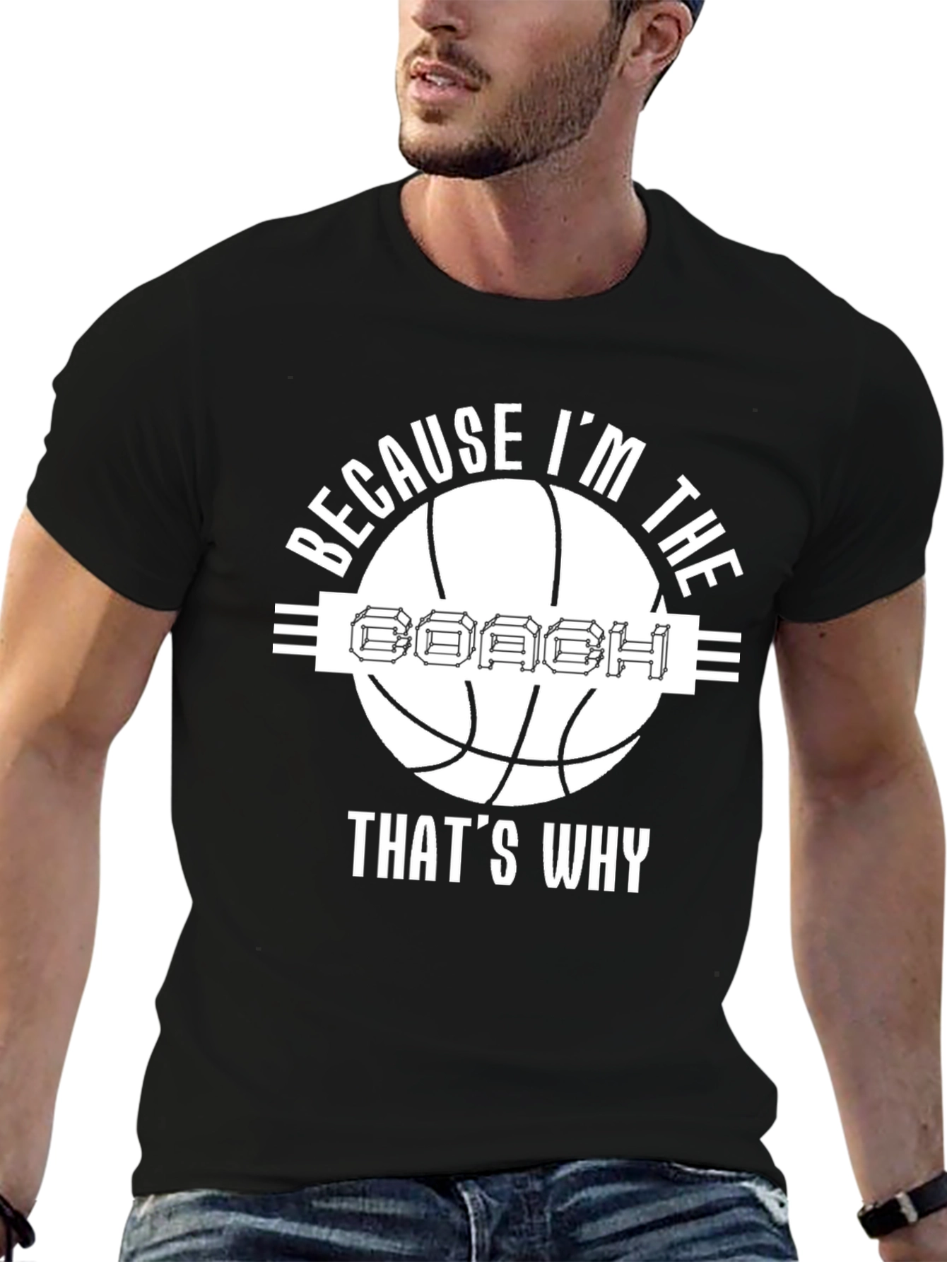 Black Because I'm The Coach T-Shirt view 6