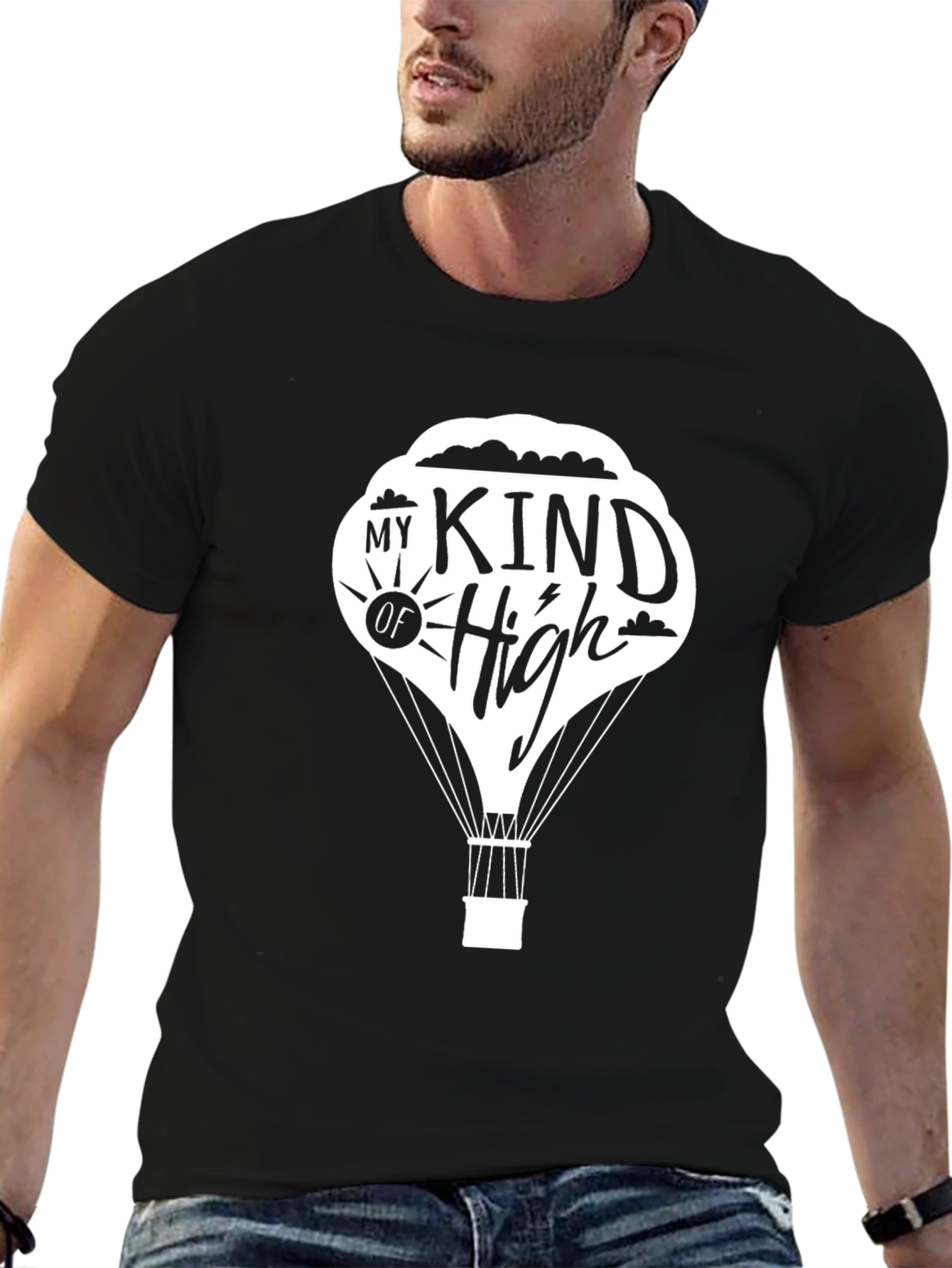 Black My Kind of High Graphic T-Shirt - Black view 6