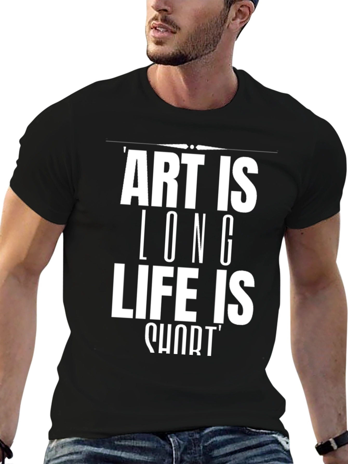 Black Art is Long, Life is Short T-Shirt view 6