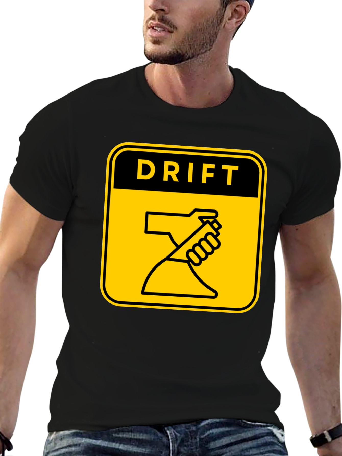 Black Drift Handbrake T-Shirt - Black view 6