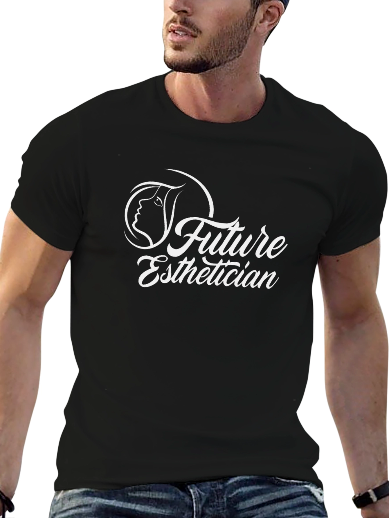 Black Future Esthetician Graphic Tee - Black view 6