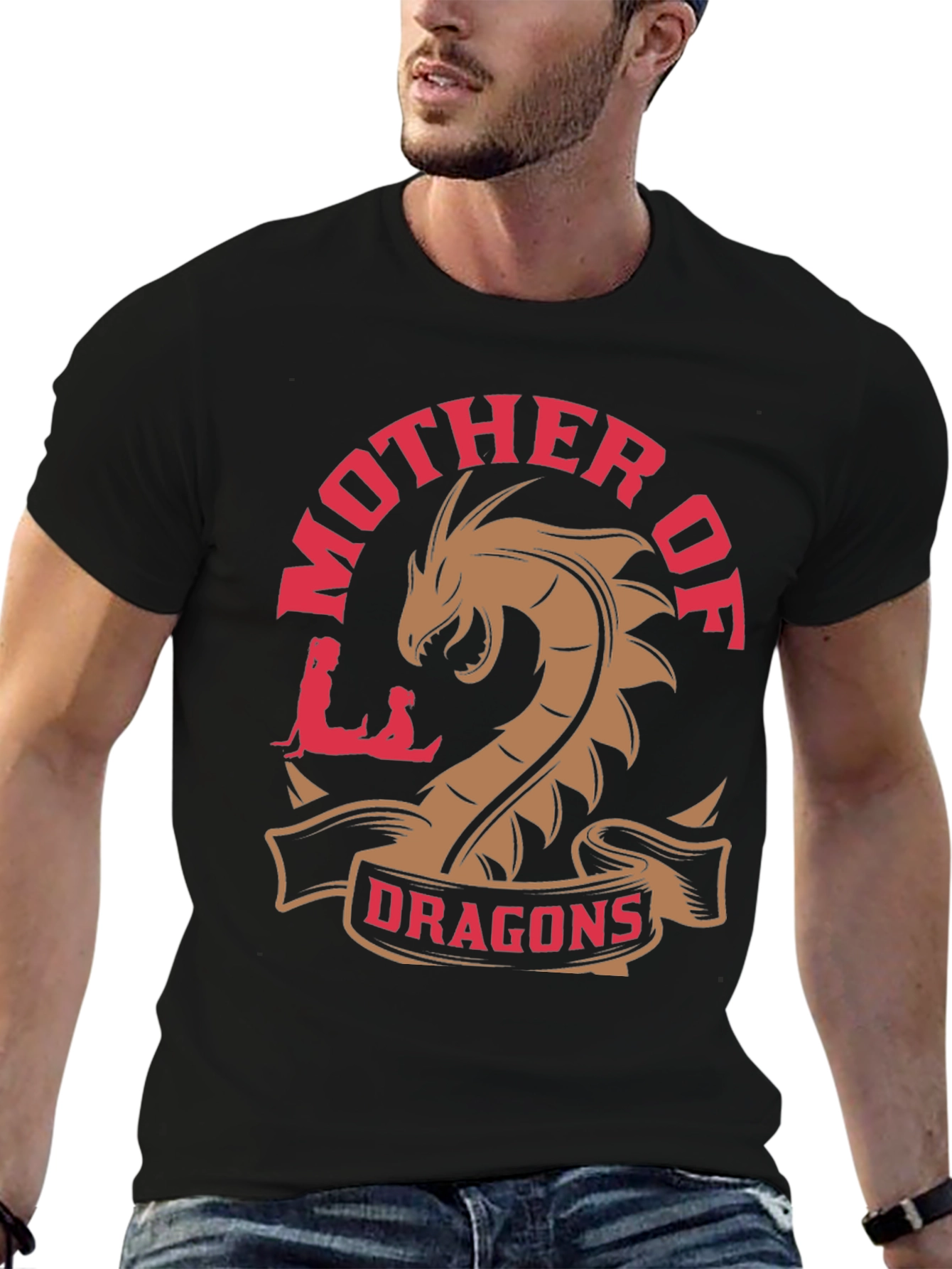 Black Mother of Dragons Graphic Tee view 6