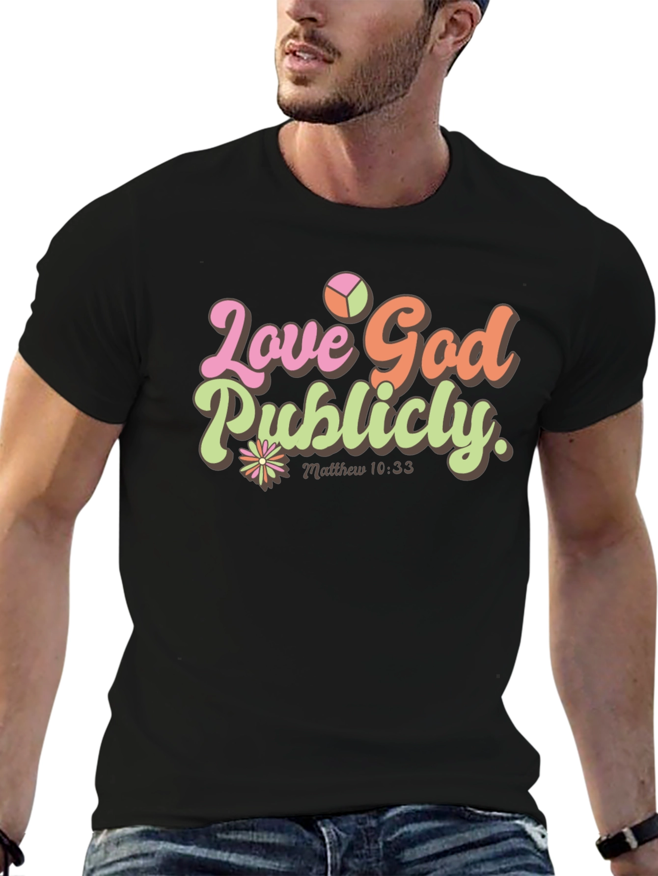 Black Love God Publicly Tee view 6