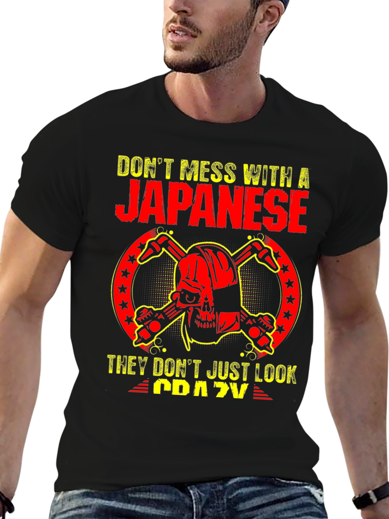Black Don't Mess With A Japanese T-Shirt view 6