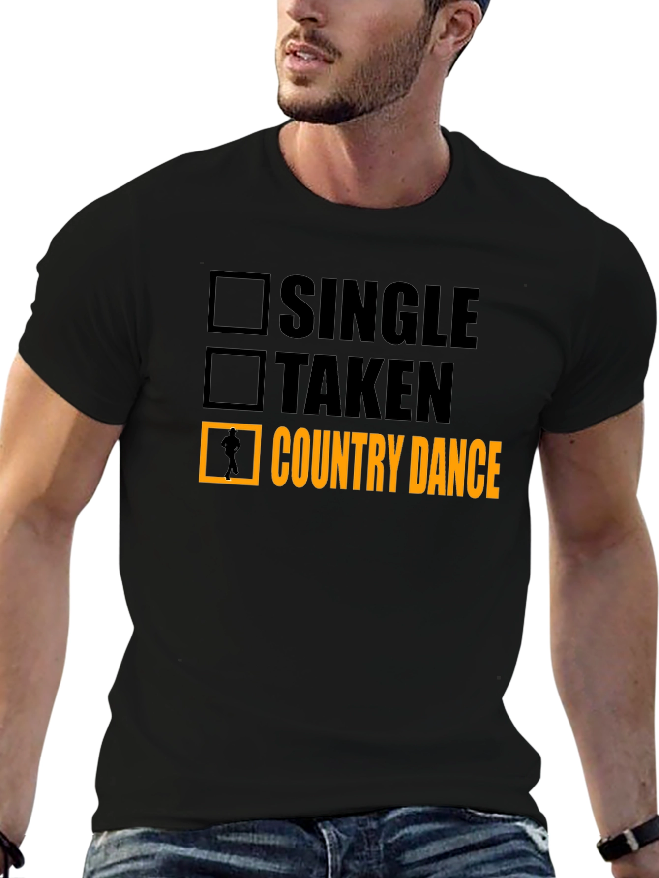 Black Country Dance T-Shirt - Novelty Humor Tee view 6