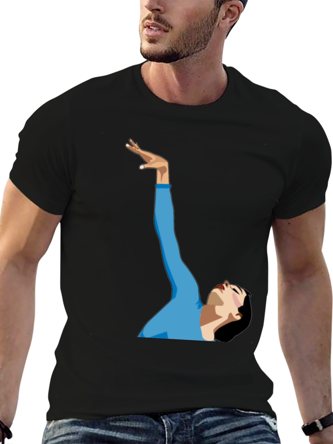 Black Dancer Graphic Tee - Stylish Unisex T-Shirt view 6
