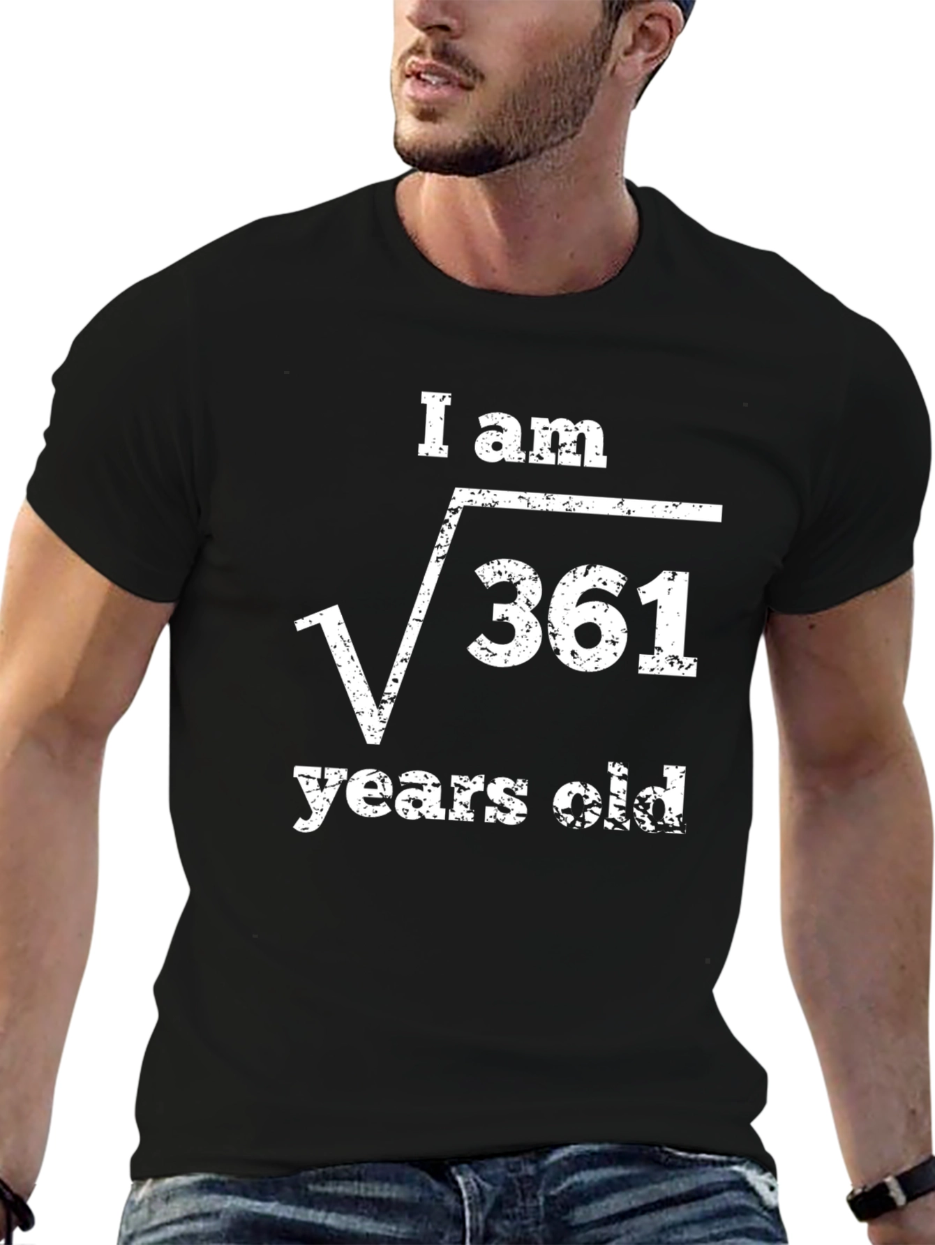 Black I Am Root 361 Years Old T-Shirt view 6