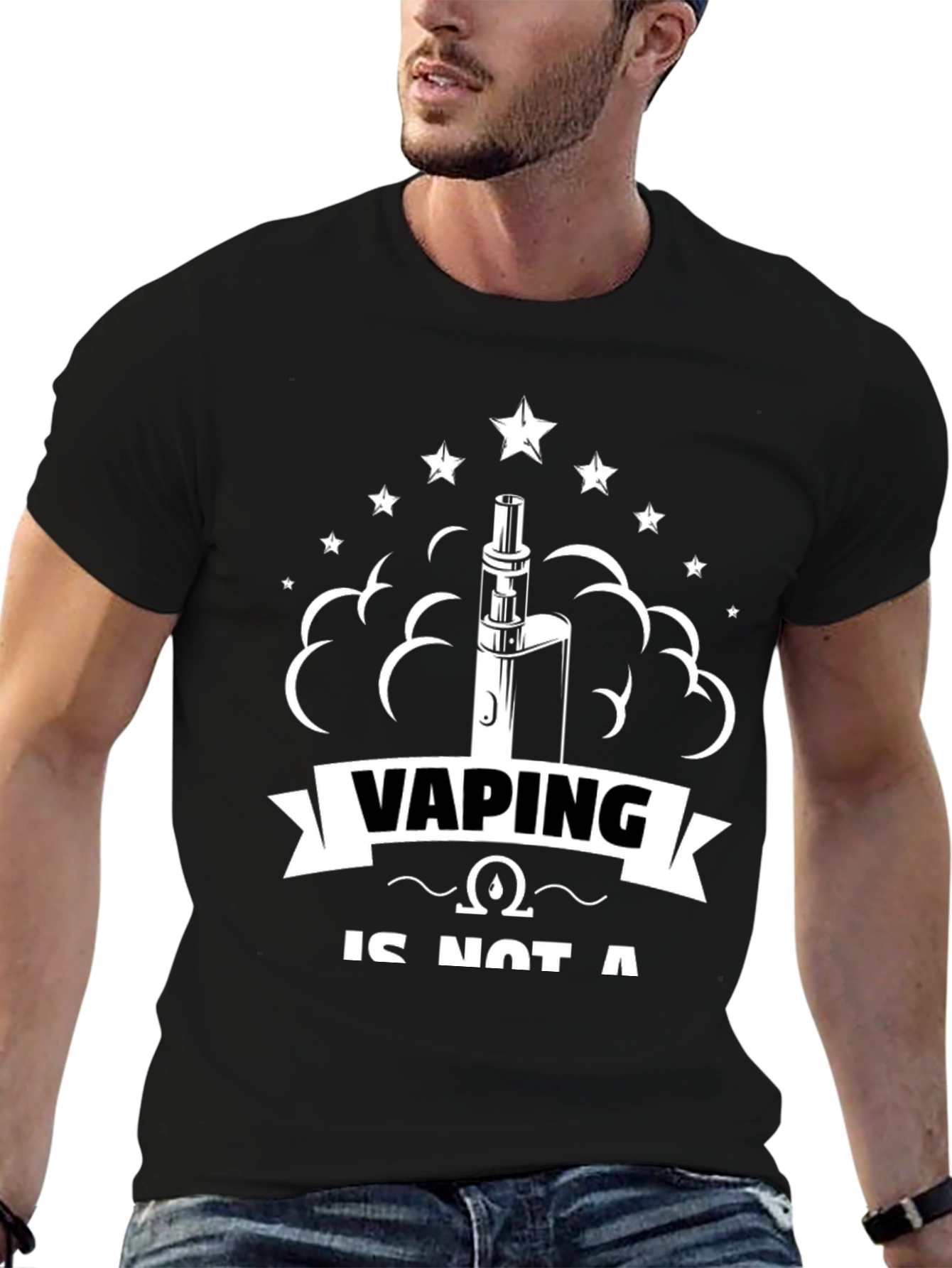 Black Vaping is Not a Hobby T-Shirt view 6