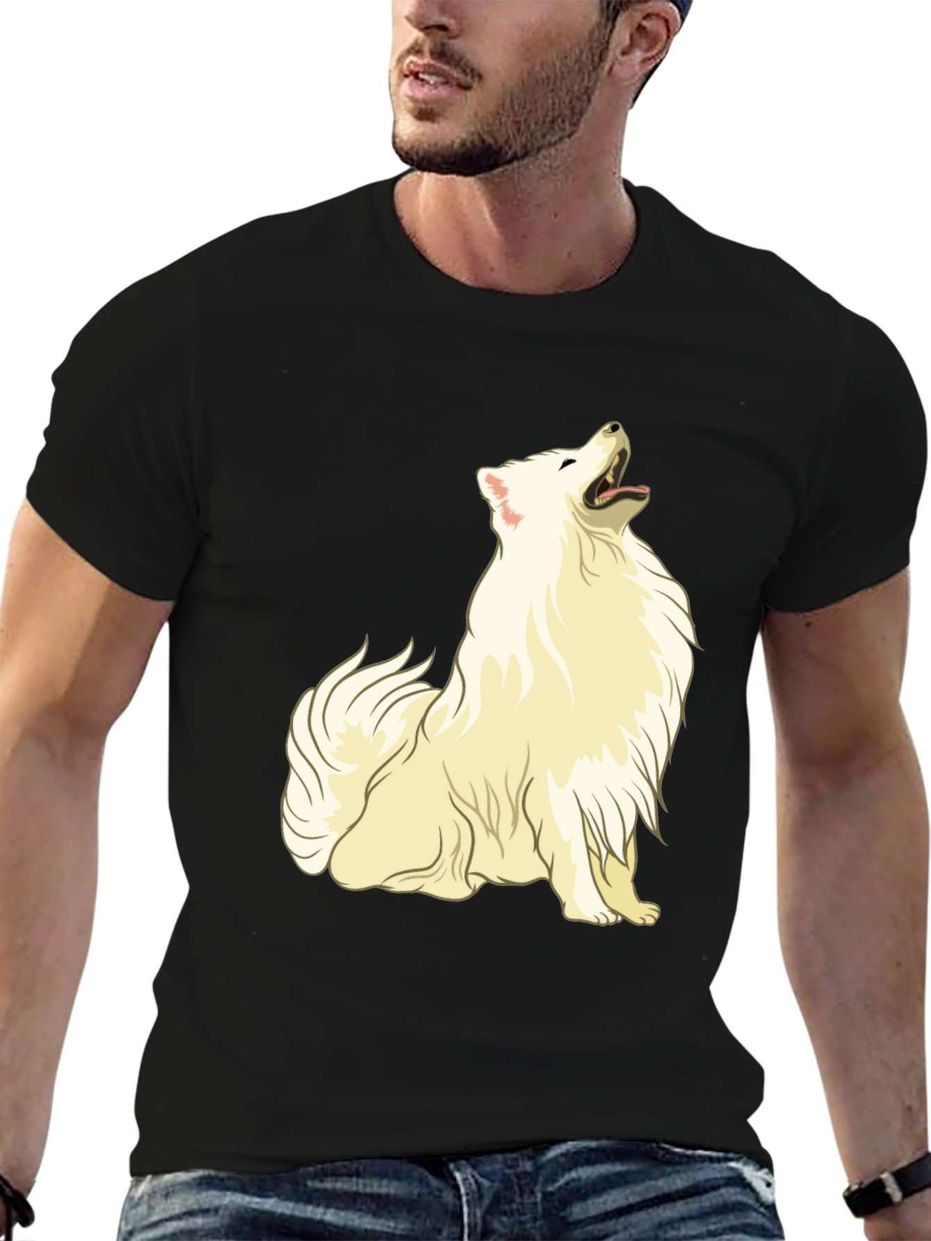 Black Dog Graphic Black T-Shirt view 6