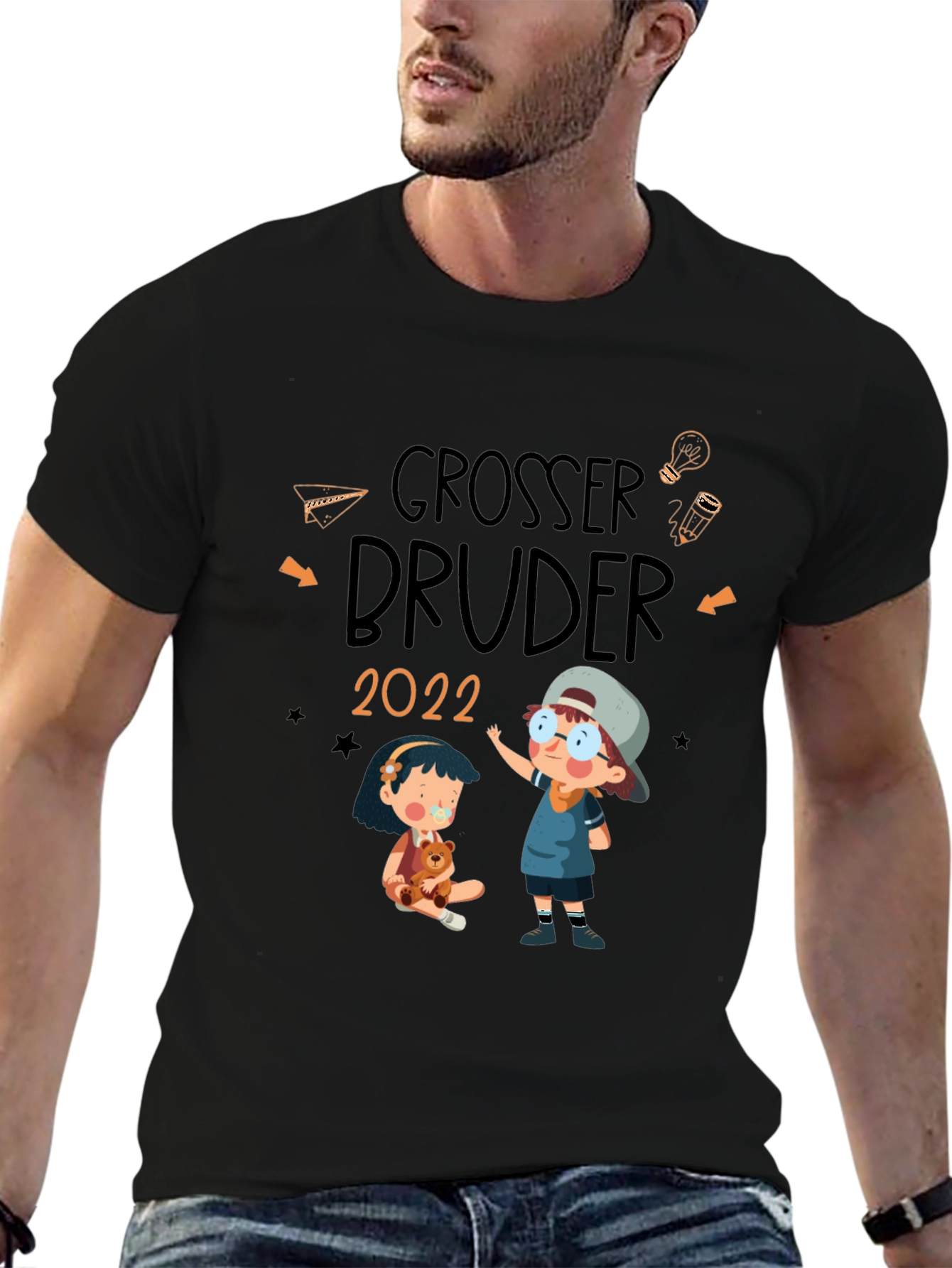 Black Grosser Bruder 2022 T-Shirt view 6