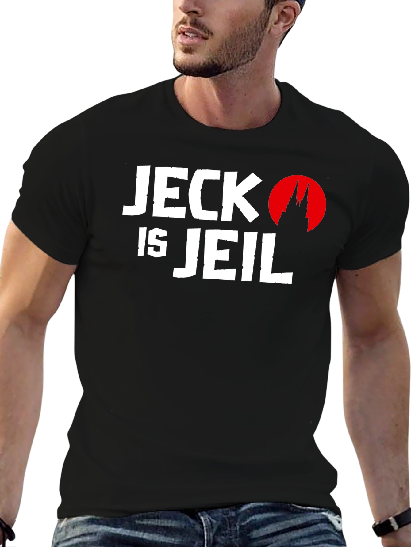 Black Jeck is Jeil T-Shirt - Black Crew Neck Graphic Tee view 6