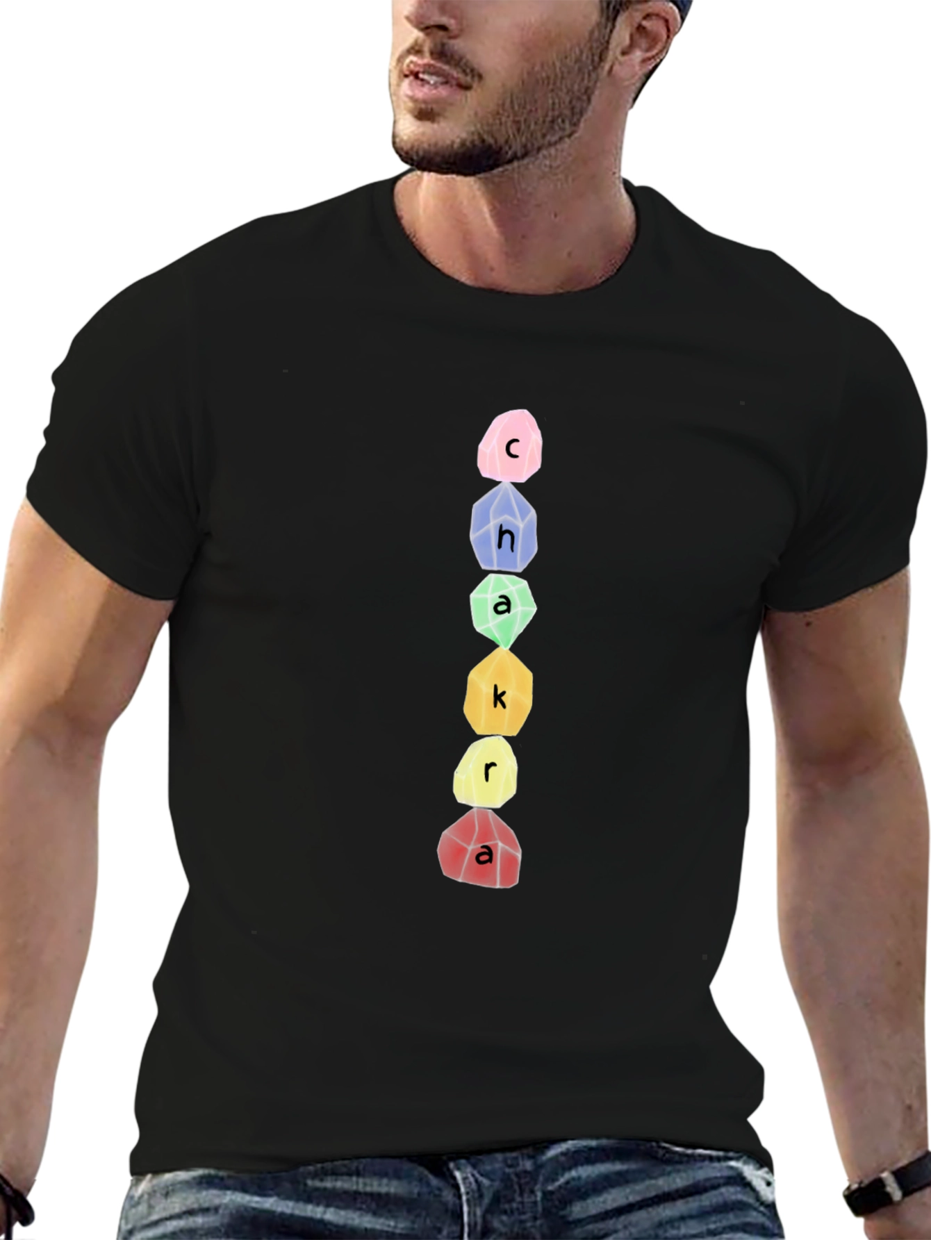 Chakra Stone T-Shirt - Spiritual Design Tee - 6