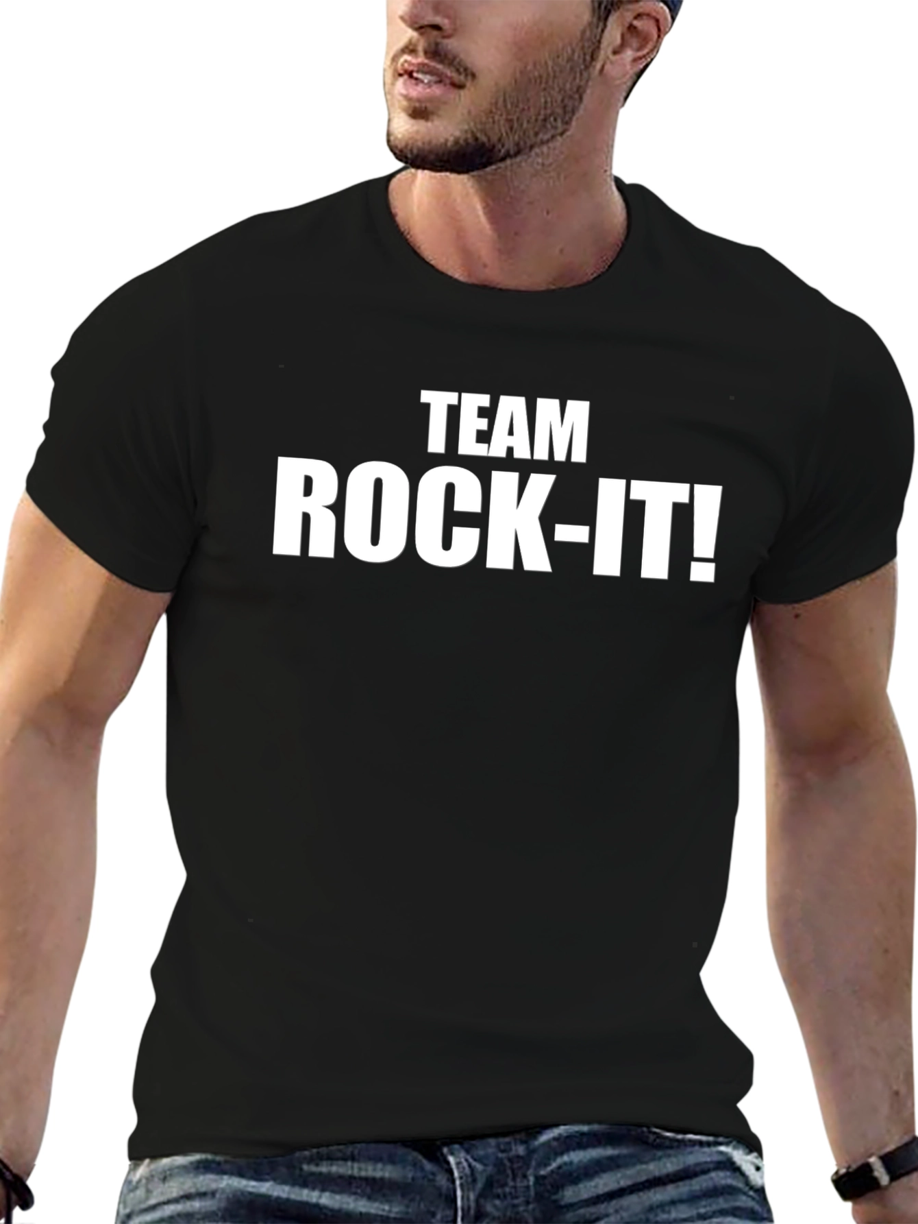 Black Team Rock-It! Black Graphic T-Shirt view 6