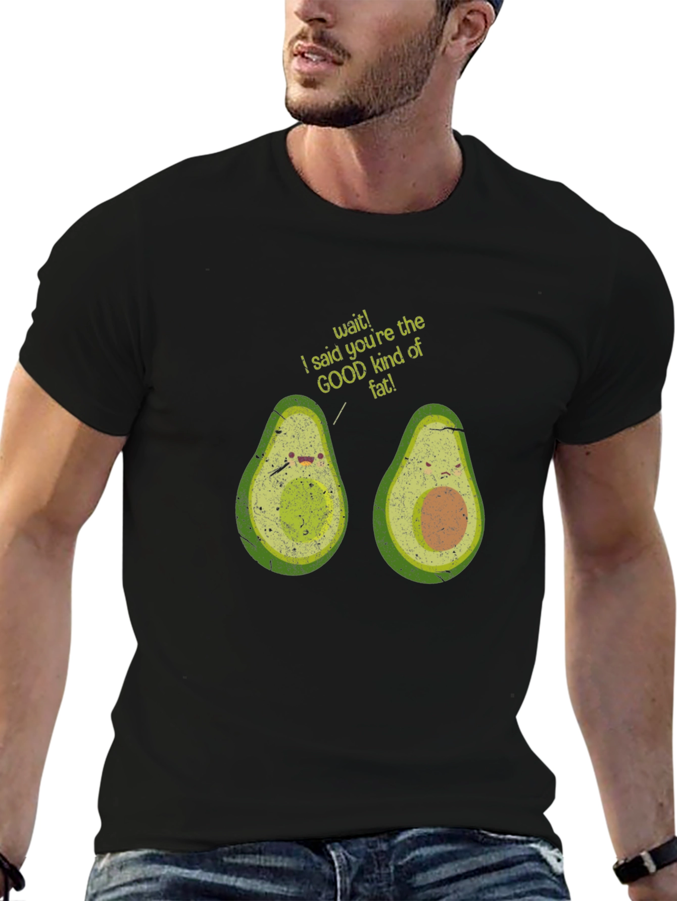 Black Avocado Good Fat Graphic T-Shirt view 6