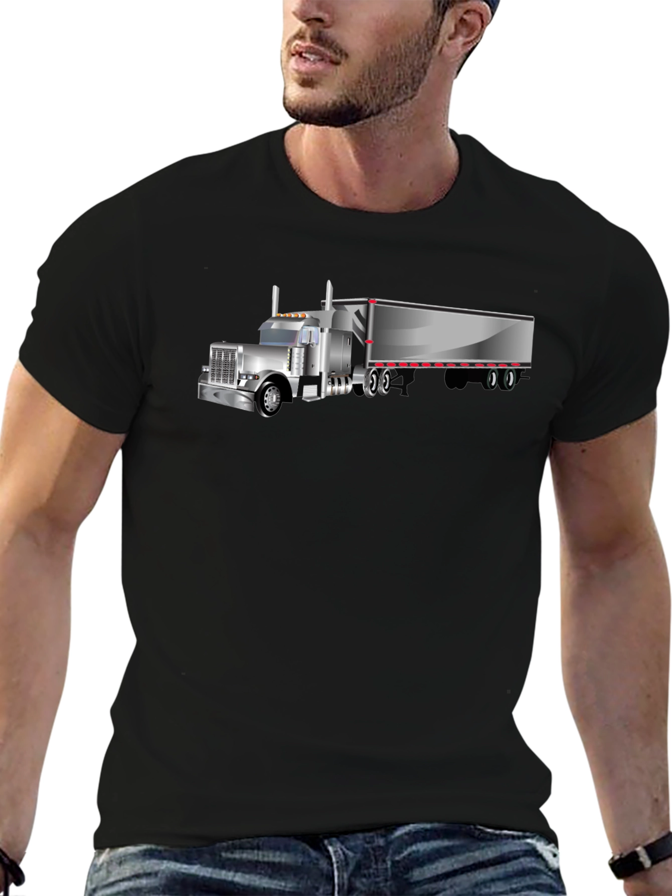 Black Truck Graphic T-Shirt view 6