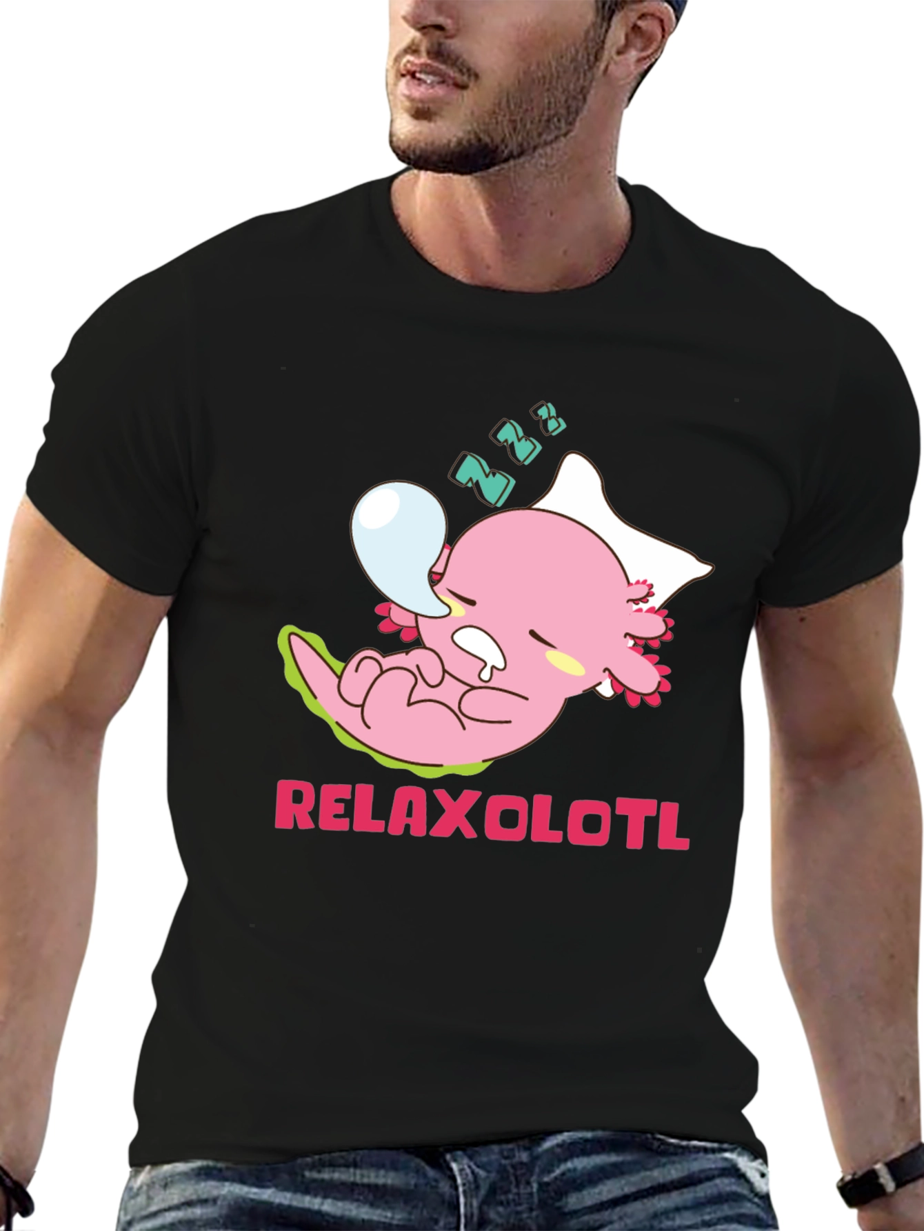 Relaxolotl T-Shirt - Kawaii Axolotl Tee - 6