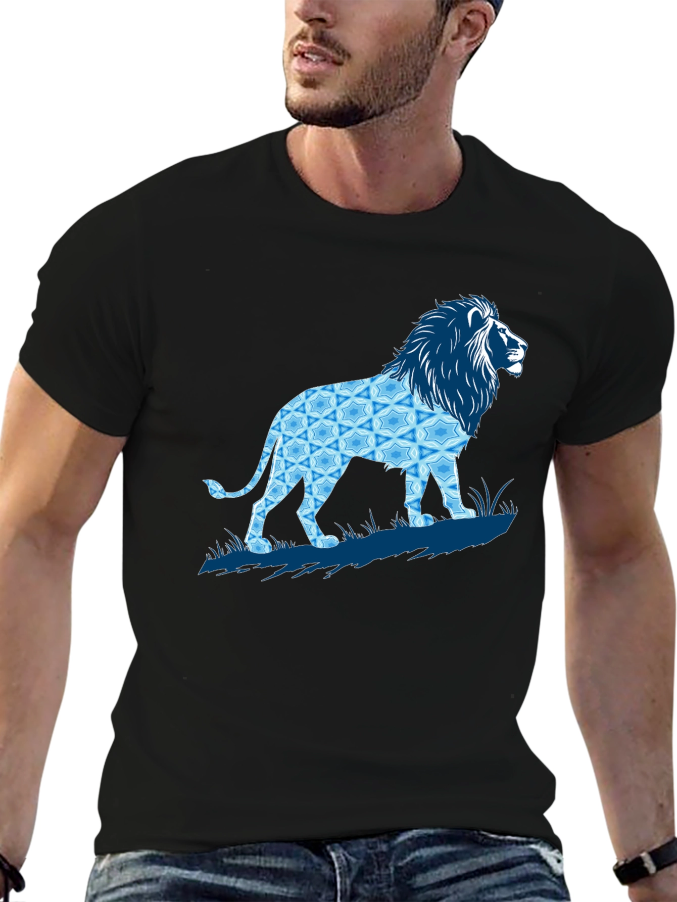 Black Lion Graphic T-Shirt - Stylish Men's Tee view 6