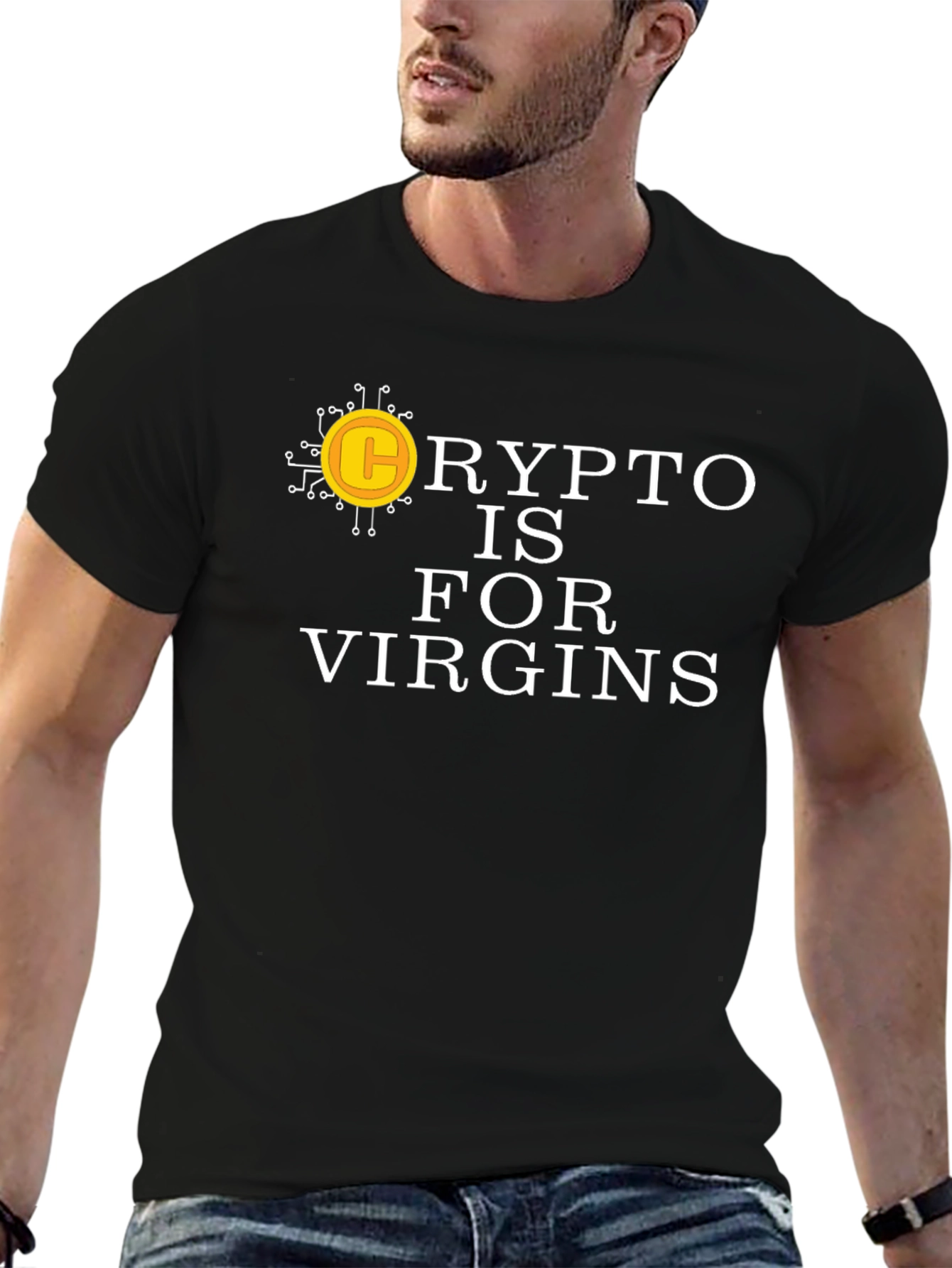 Black Crypto is for Virgins Graphic Tee view 6