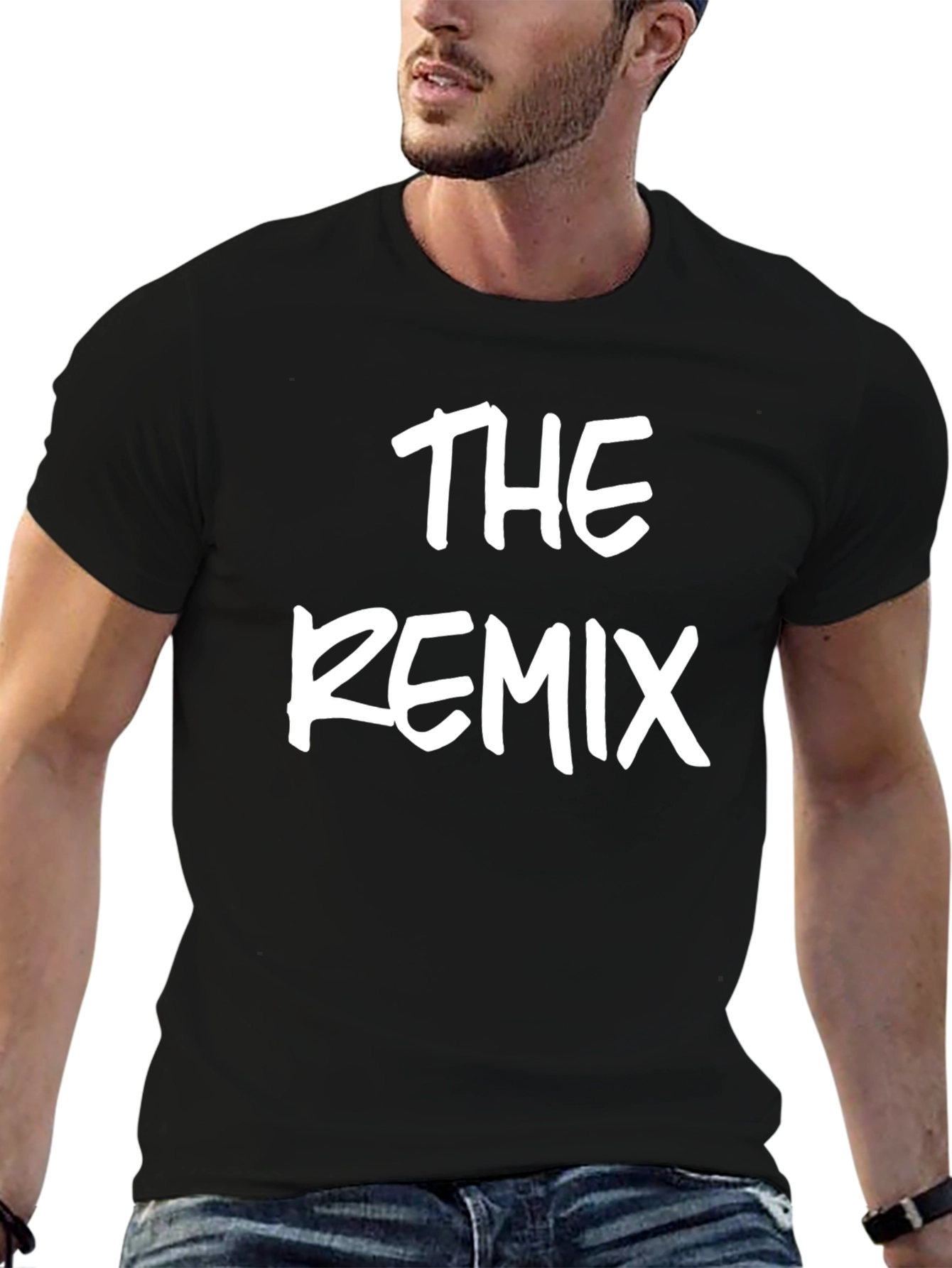 Black The Remix Graphic Tee - Bold Statement Shirt view 6