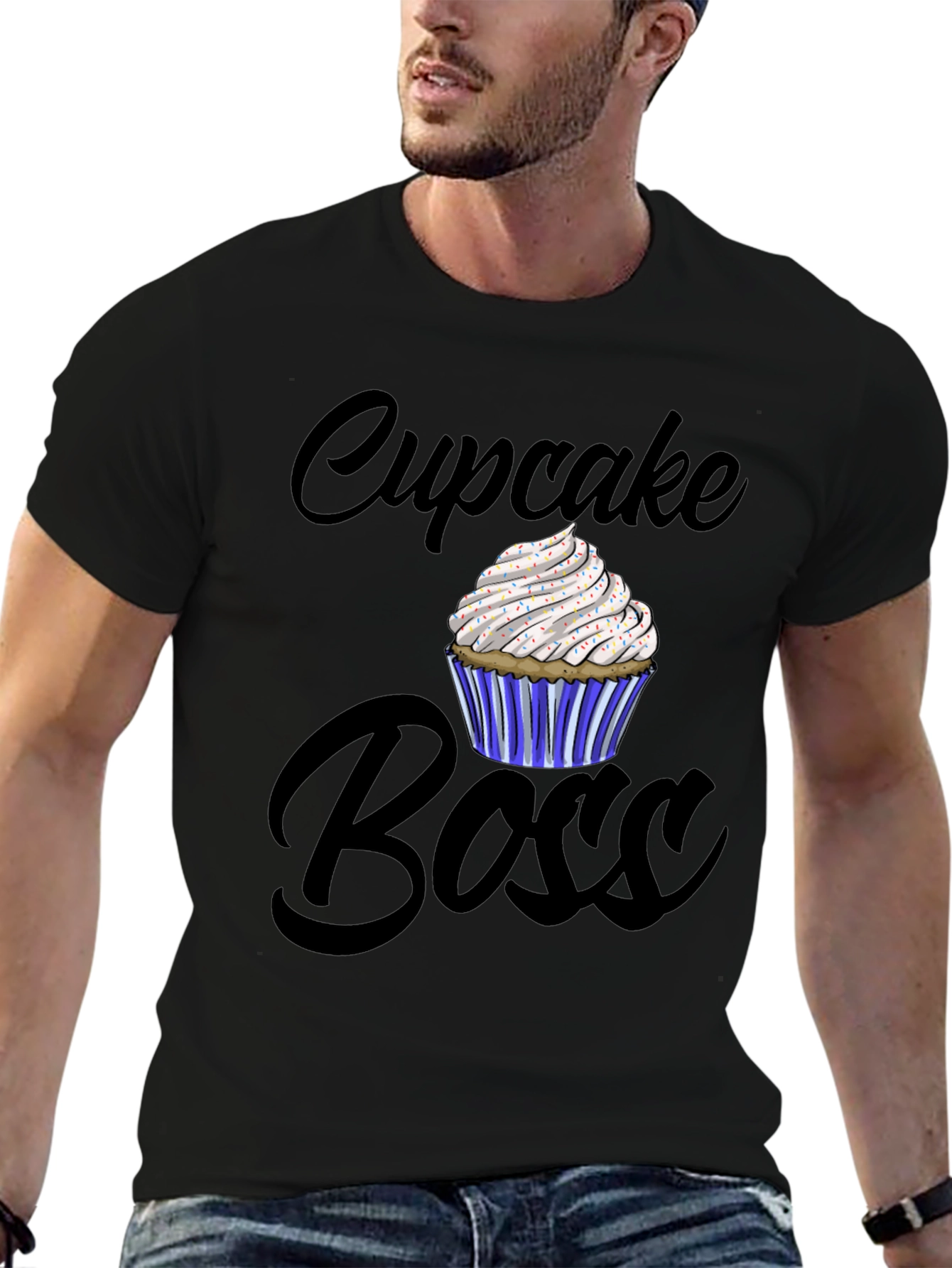 Black Cupcake Boss Graphic Tee - Stylish Comfort view 6