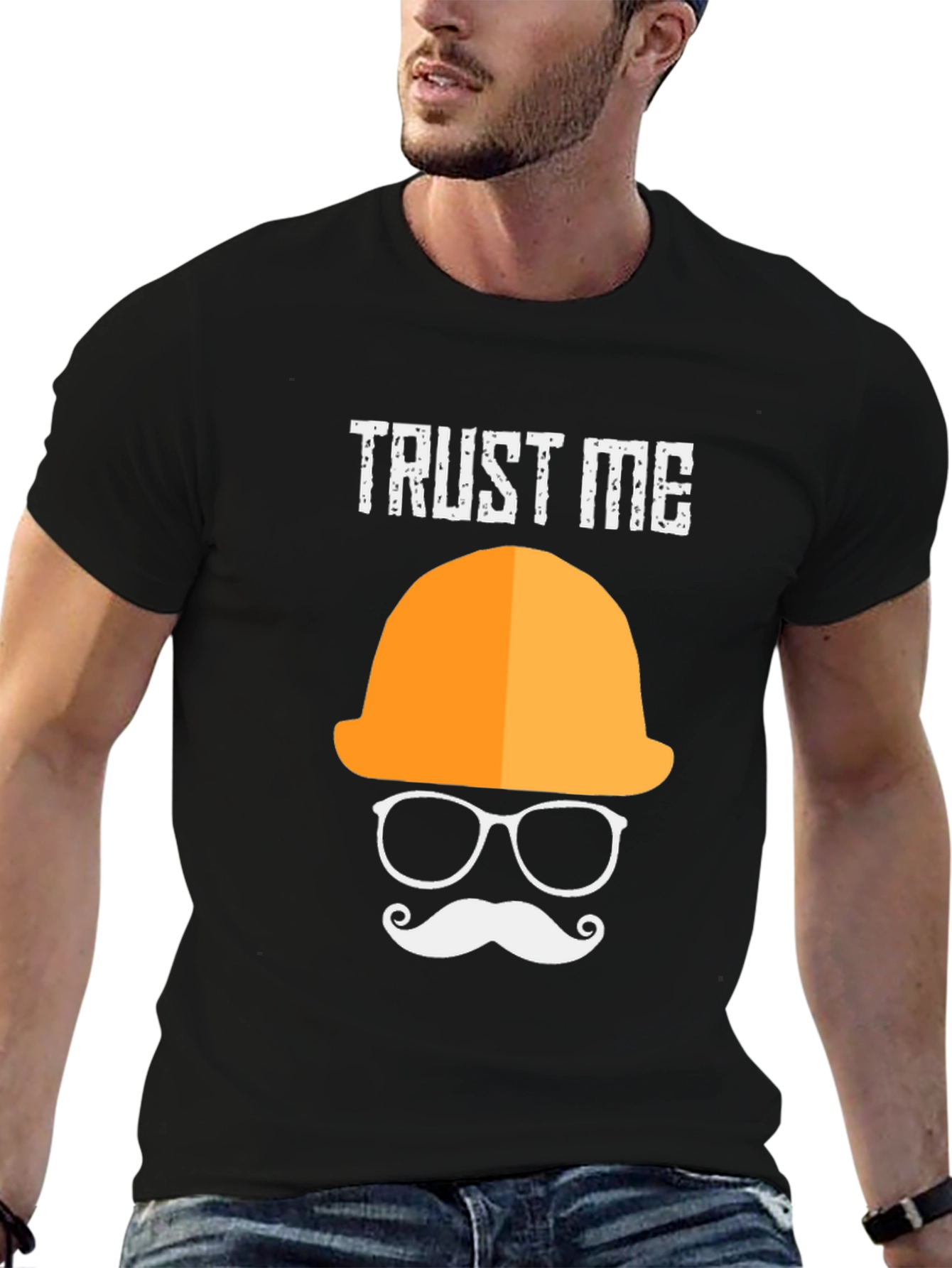 Black Trust Me Engineer T-Shirt view 6