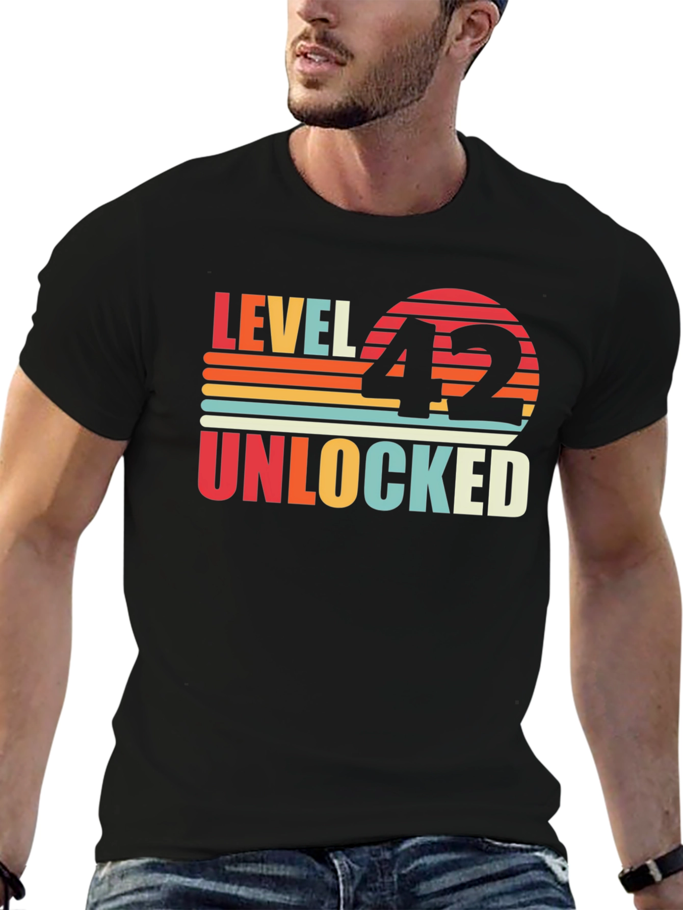 Black Level 42 Unlocked Birthday T-Shirt view 6