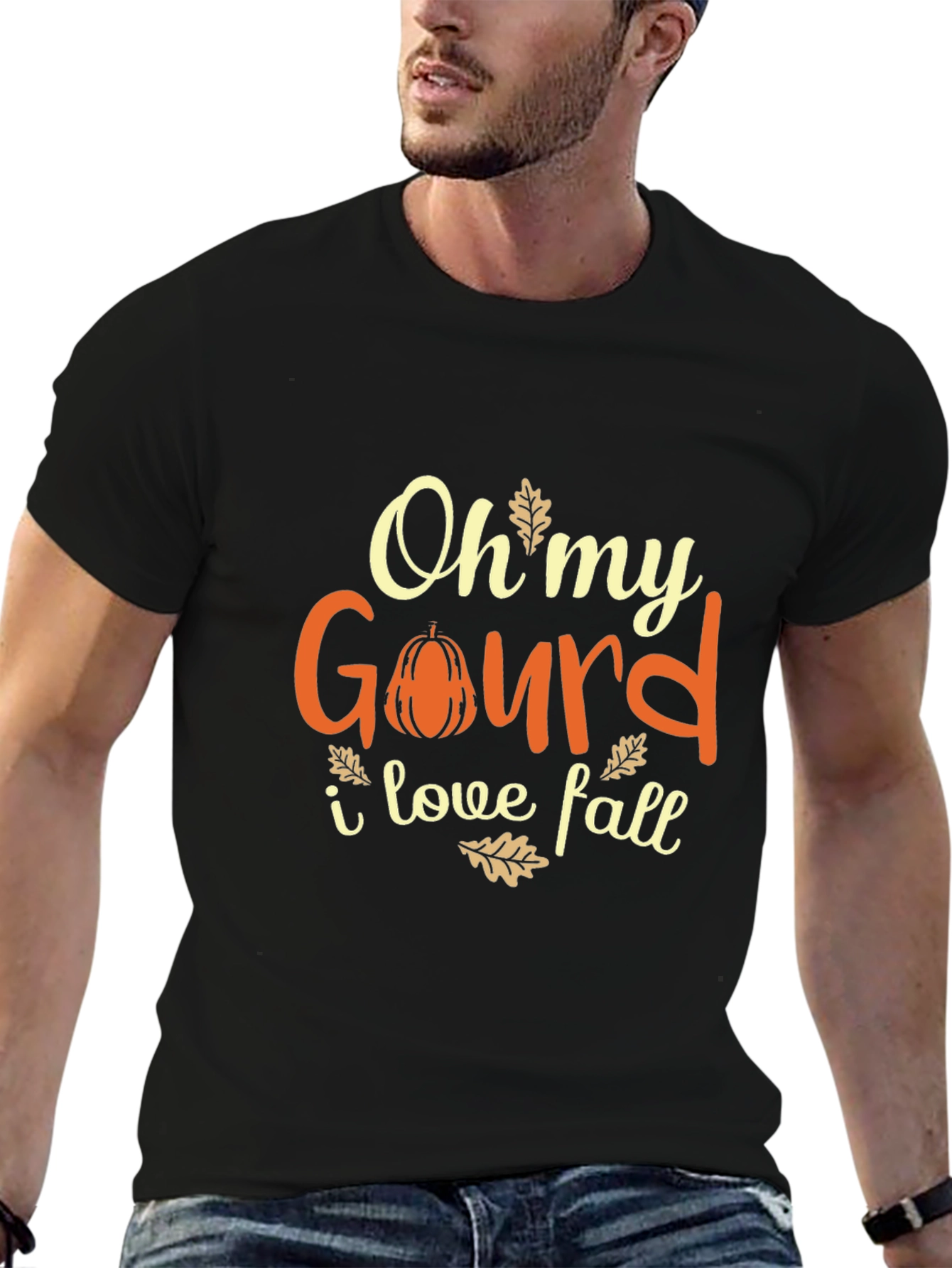 Oh My Gourd I Love Fall Graphic Tee - 6