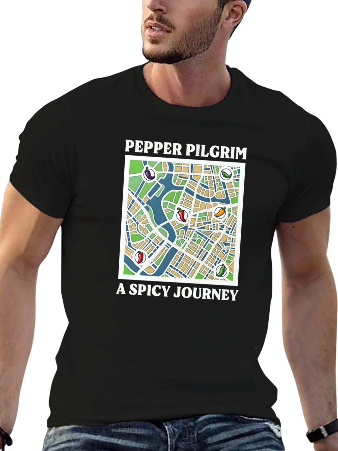 Pepper Pilgrim T-Shirt - A Spicy Journey - 6