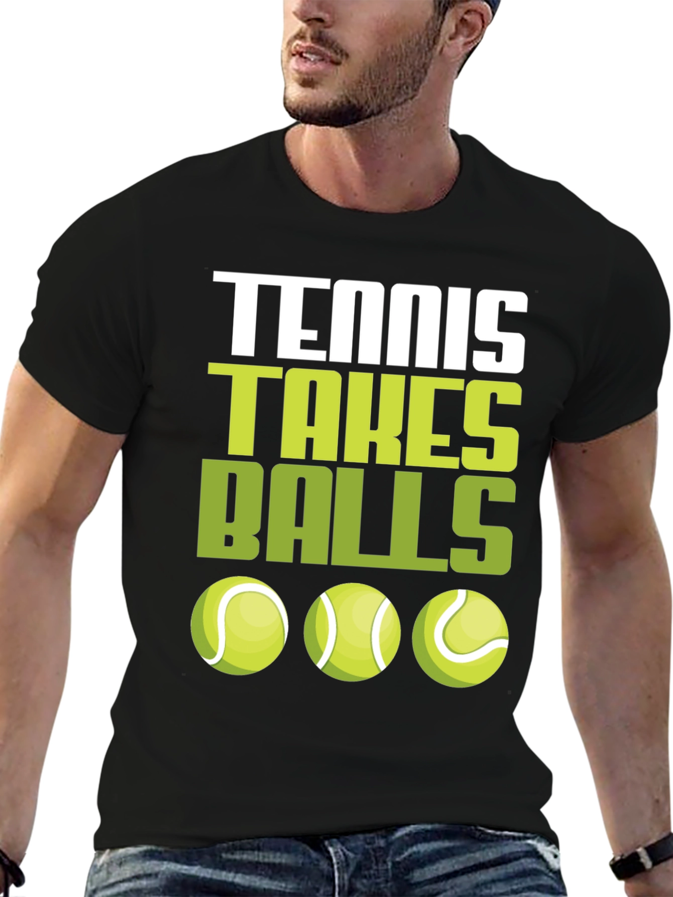 Tennis Takes Balls T-Shirt | Funny Tennis Graphic Tee - 6