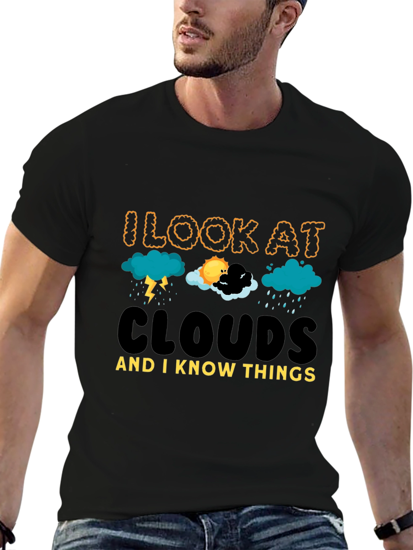 Black Cloud Expert Black T-Shirt view 6