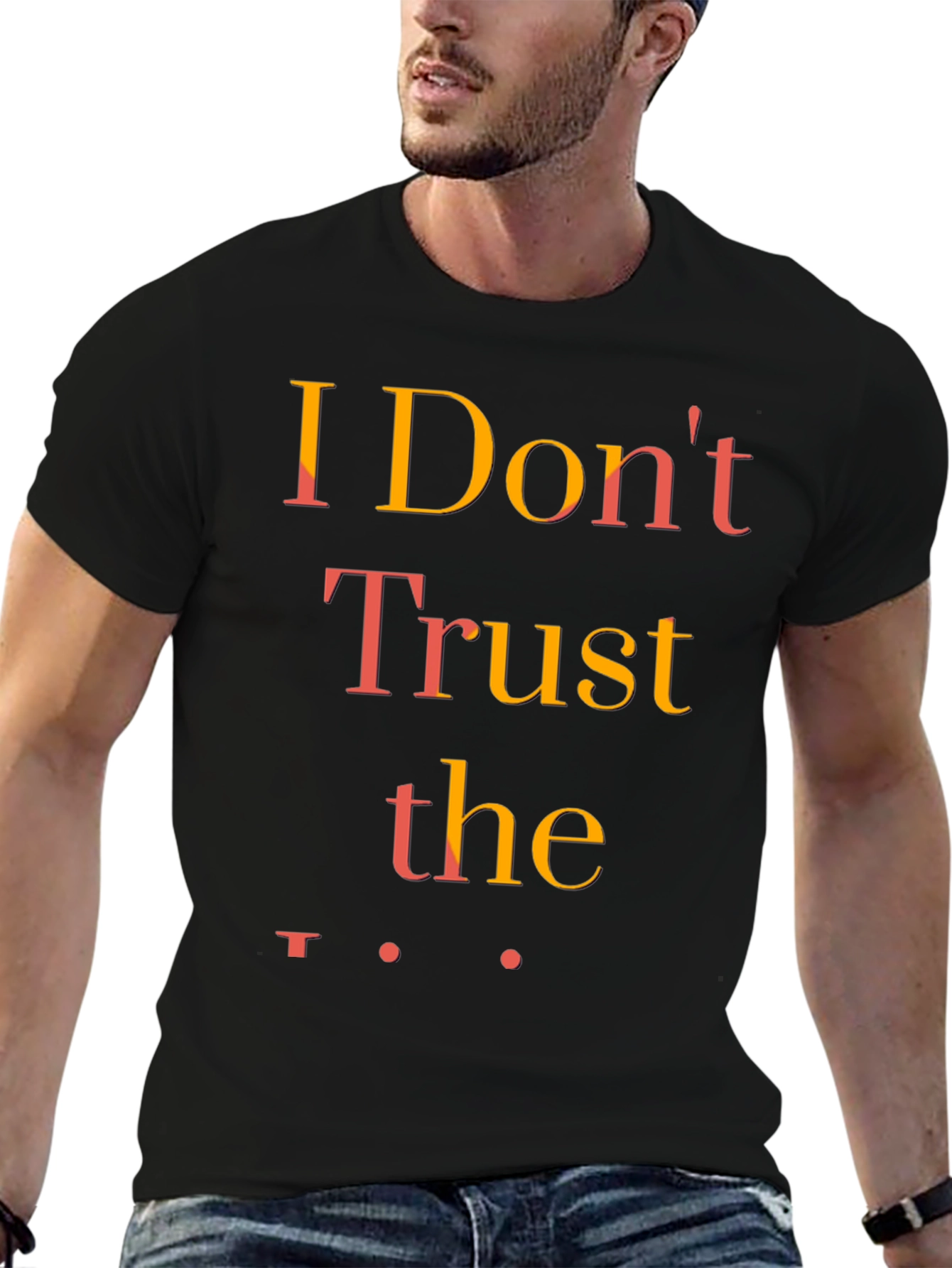 Black I Don't Trust the Government T-Shirt view 6