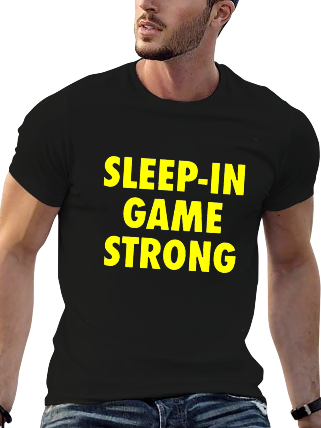 Sleep-In Game Strong Black T-Shirt - 6
