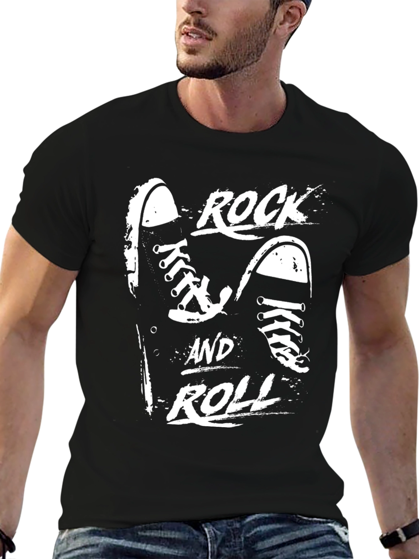 Rock and Roll Sneakers Graphic Tee - 6