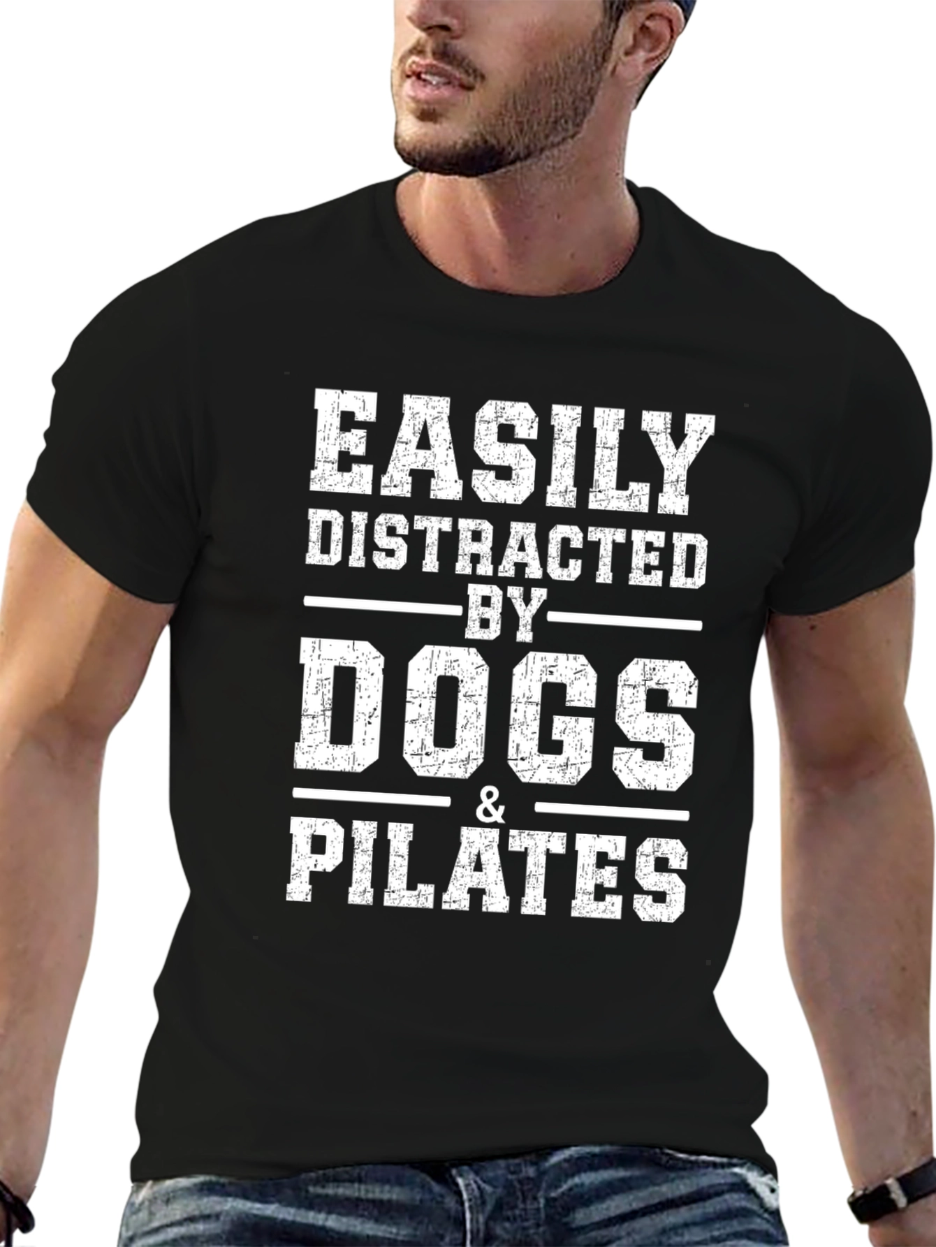 Black Dogs & Pilates Distraction Tee view 6