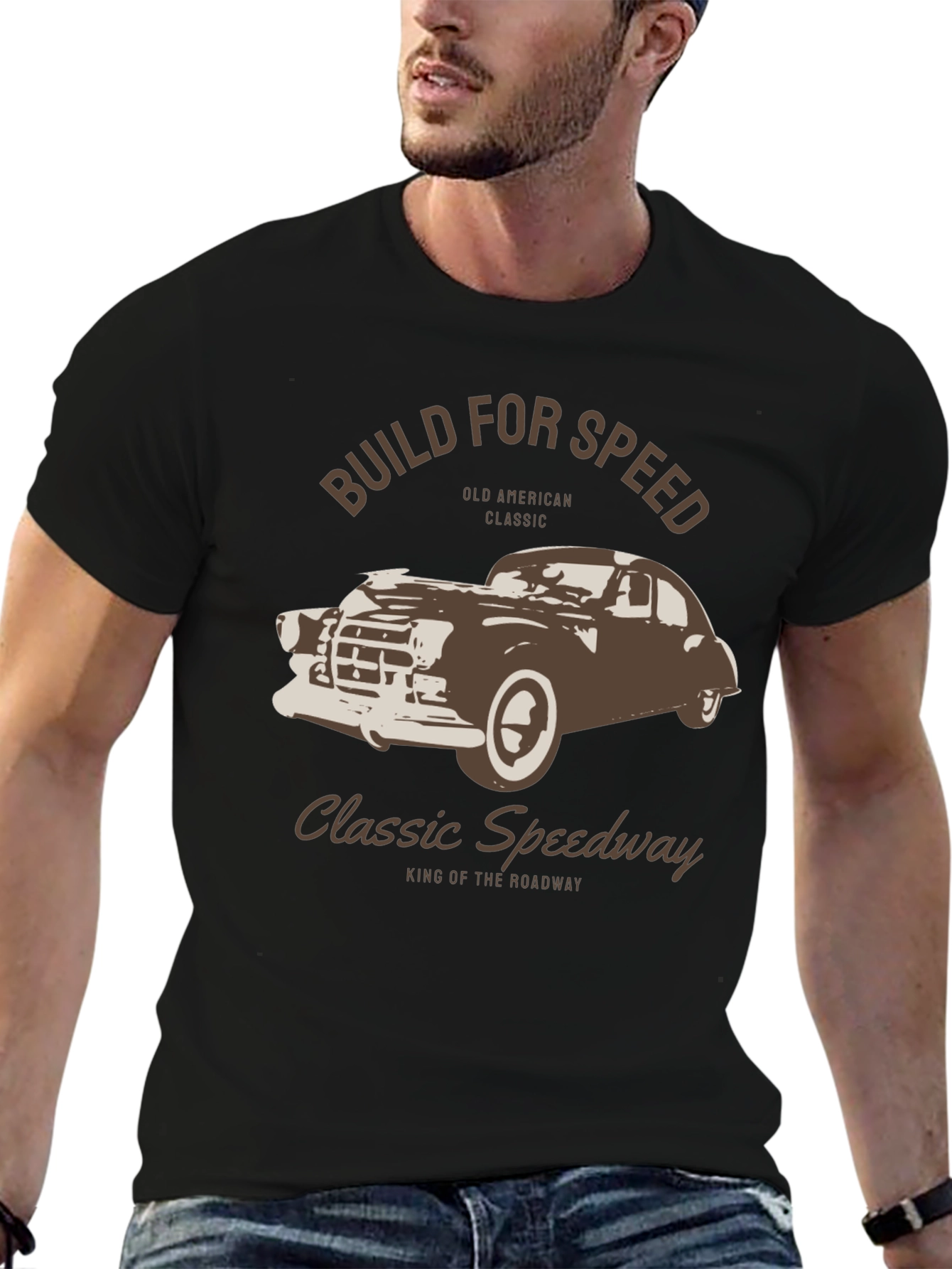 Black Classic Speedway Graphic T-Shirt view 6