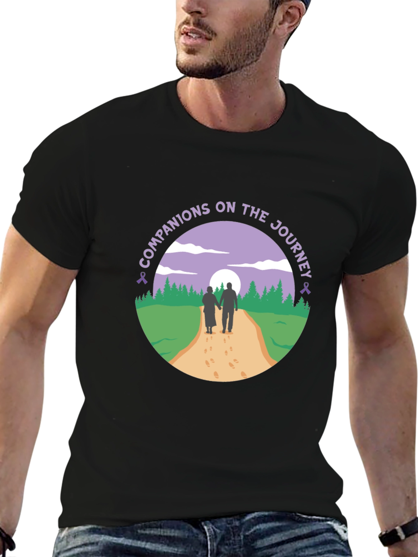 Black Companions on the Journey Graphic T-Shirt view 6