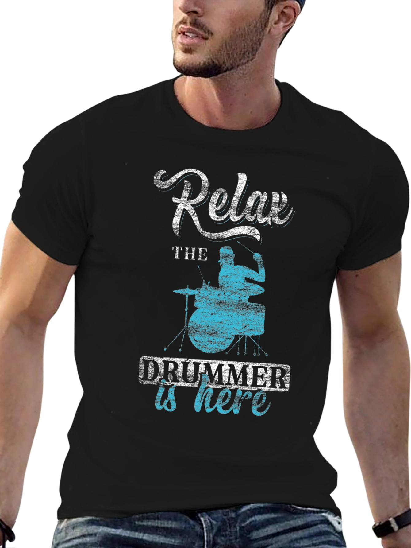 Relax The Drummer Is Here Graphic Tee - 6