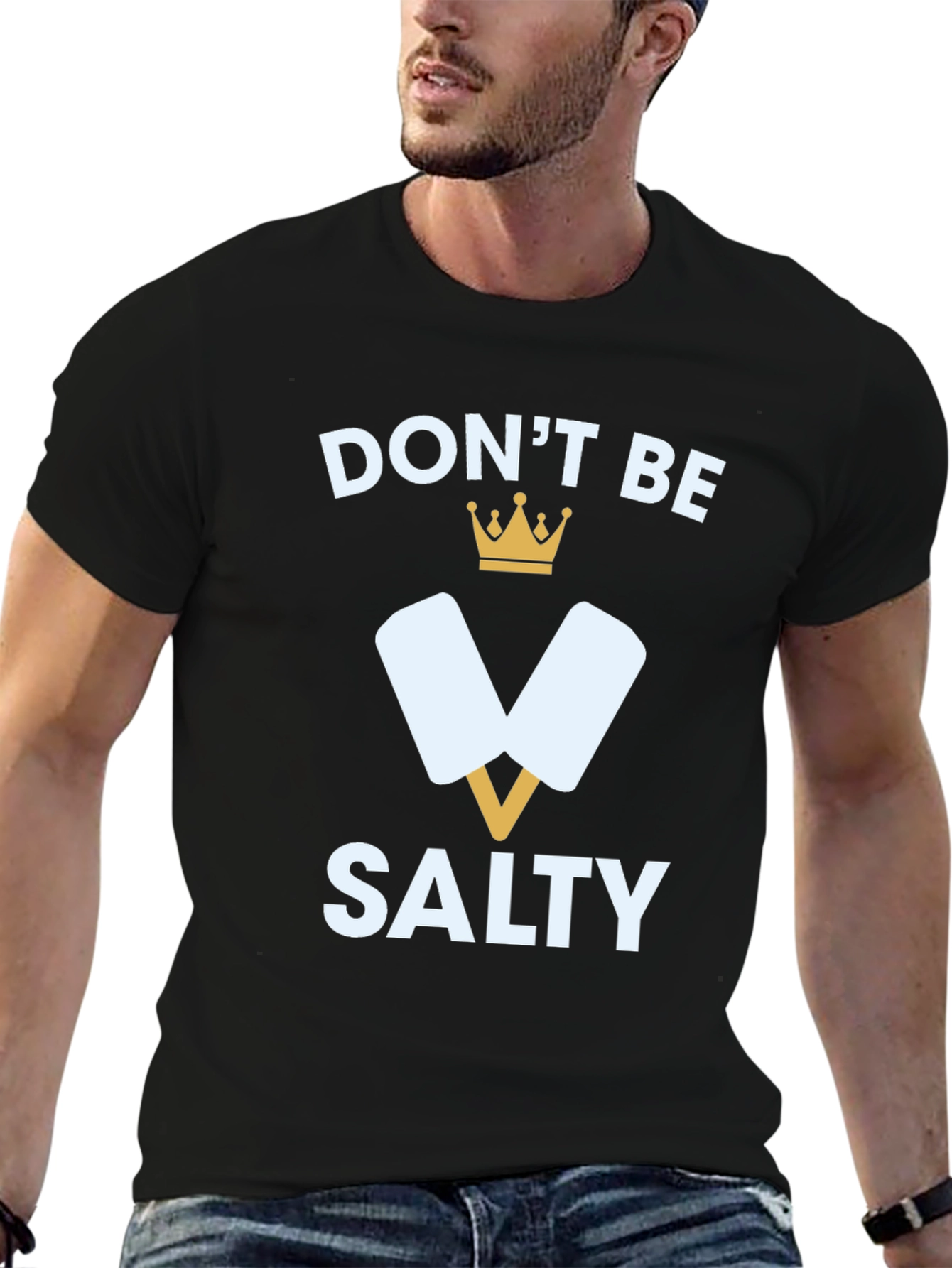 Black Don't Be Salty T-Shirt, Funny Popsicle Tee view 6