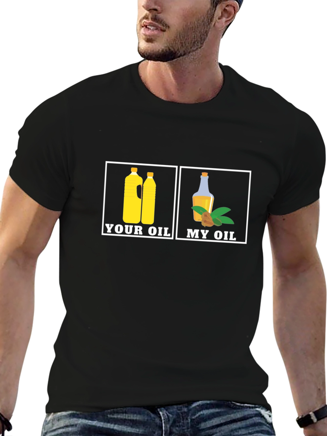 Black Your Oil My Oil T-Shirt view 6