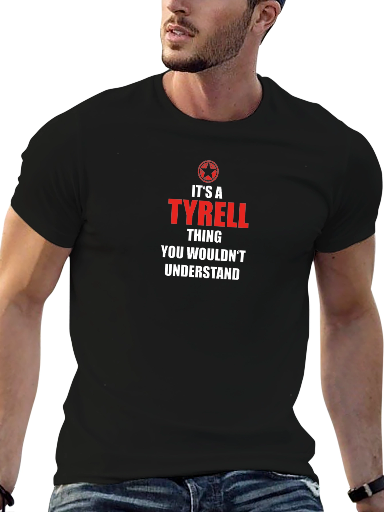 Black It's a Tyrell Thing T-Shirt view 6
