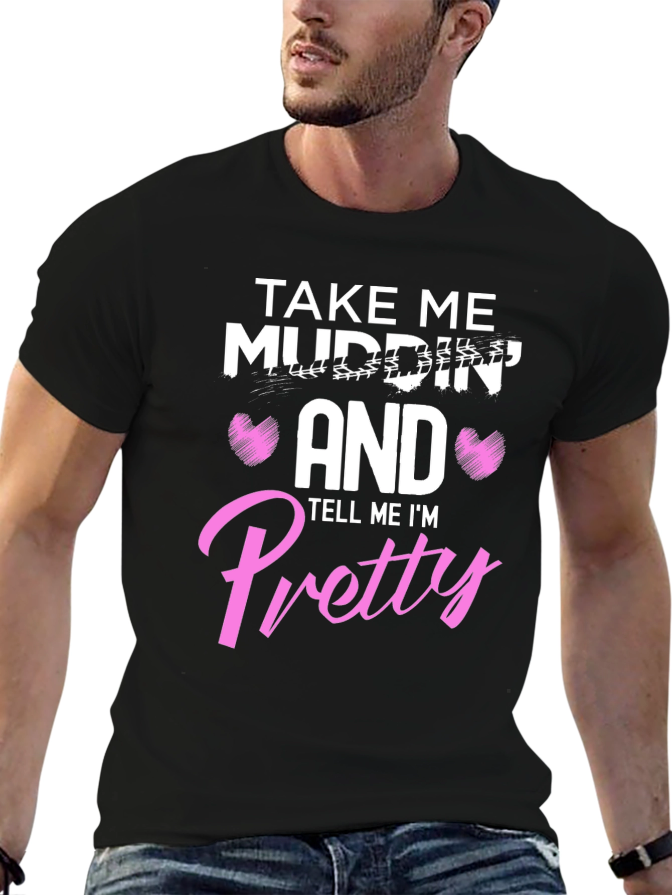 Black Take Me Mudding T-Shirt view 6
