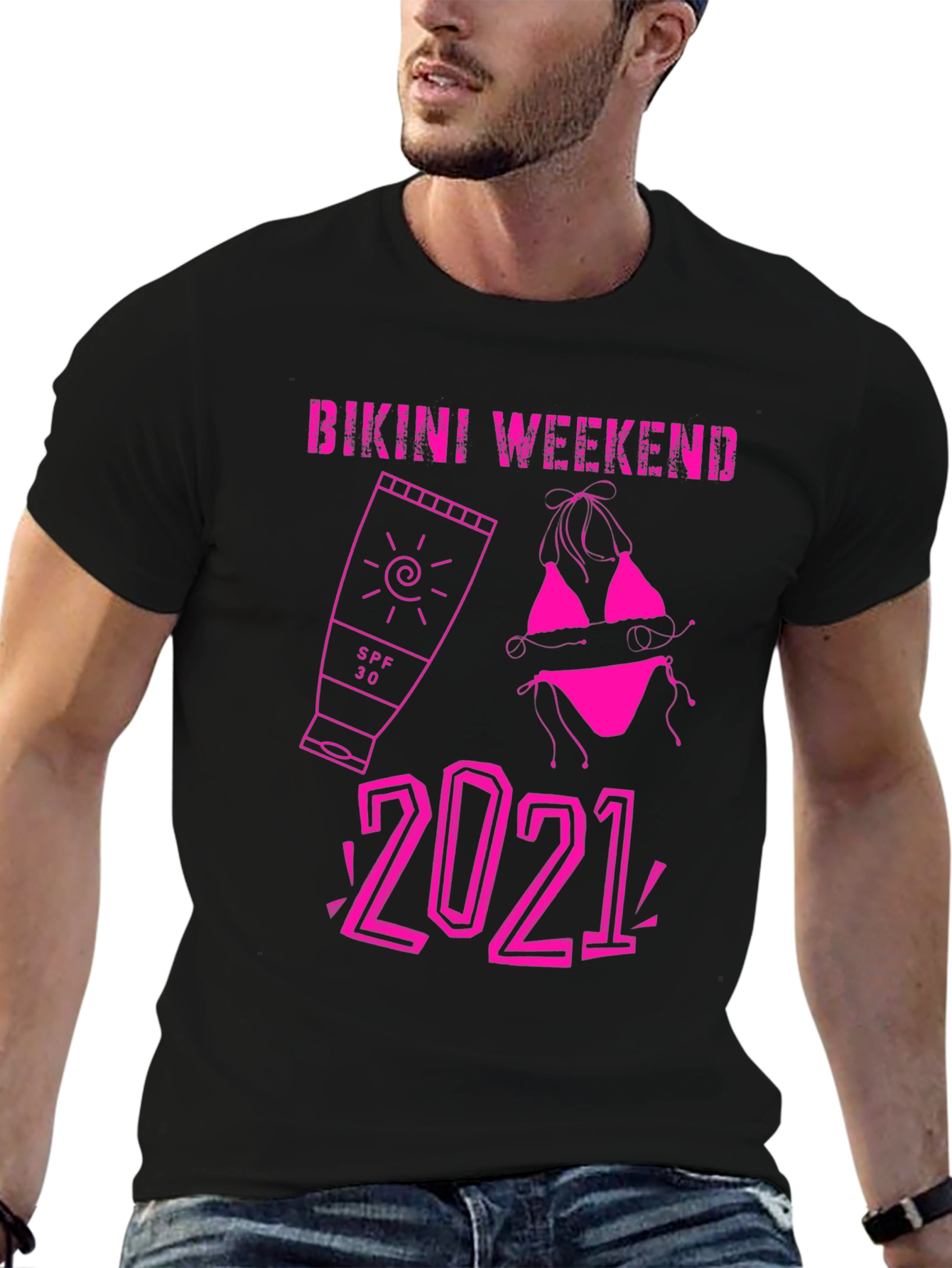 Black Bikini Weekend 2021 T-Shirt view 6